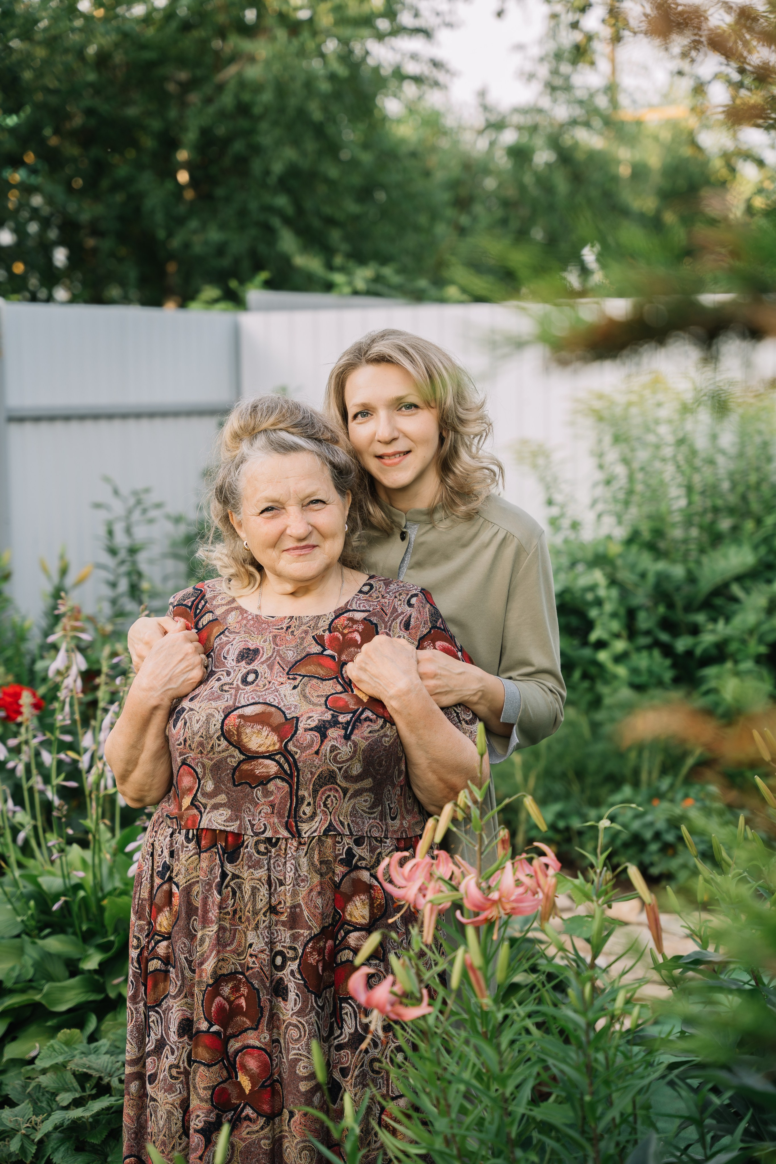 На даче по семейному