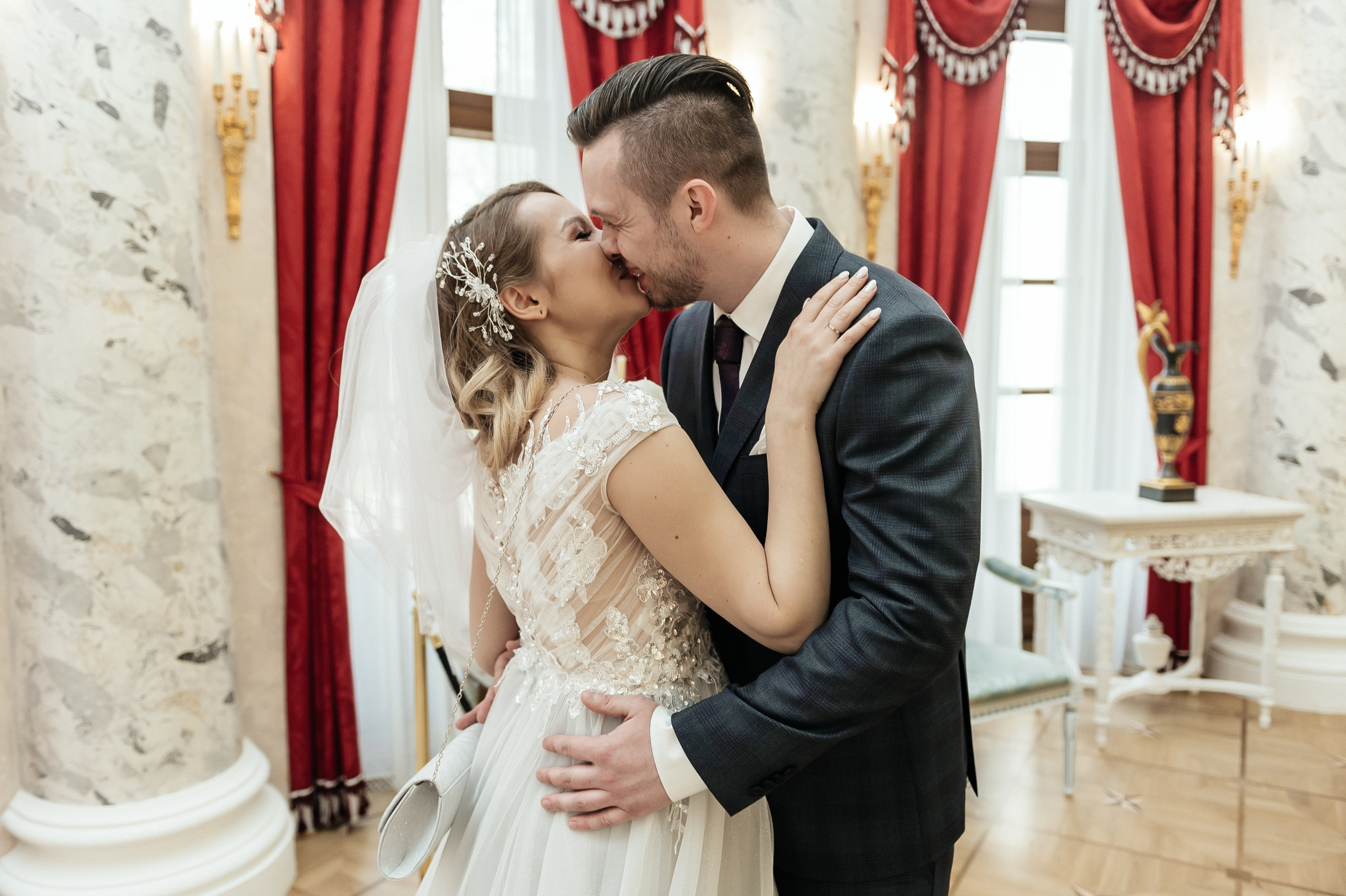 Регистрация брака и свадебная фотосессия в музее-заповеднике Остафьево. Свадебный фотограф Москва — Сергей и Татьяна