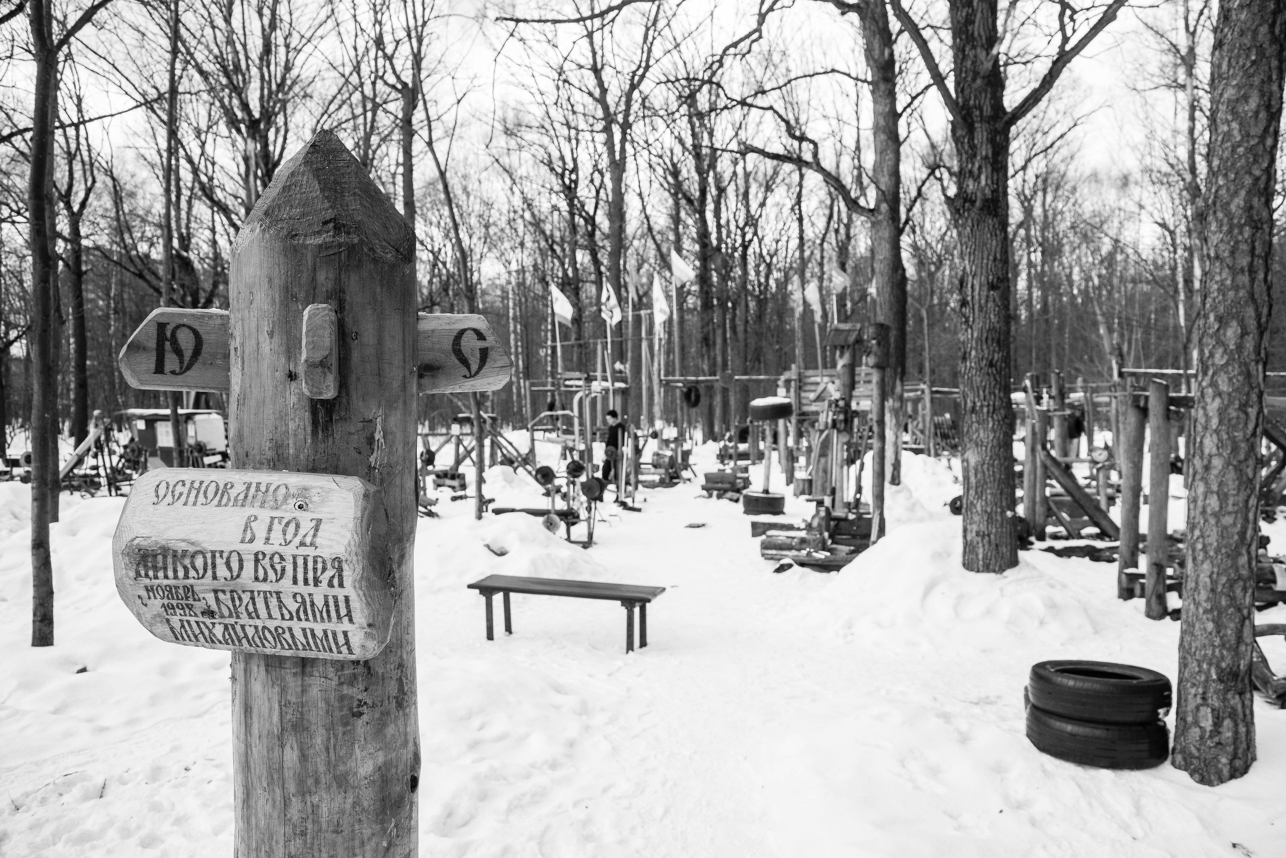 2022 — «След человека. Место в городе» Качалка в лесу. Стас Привалов