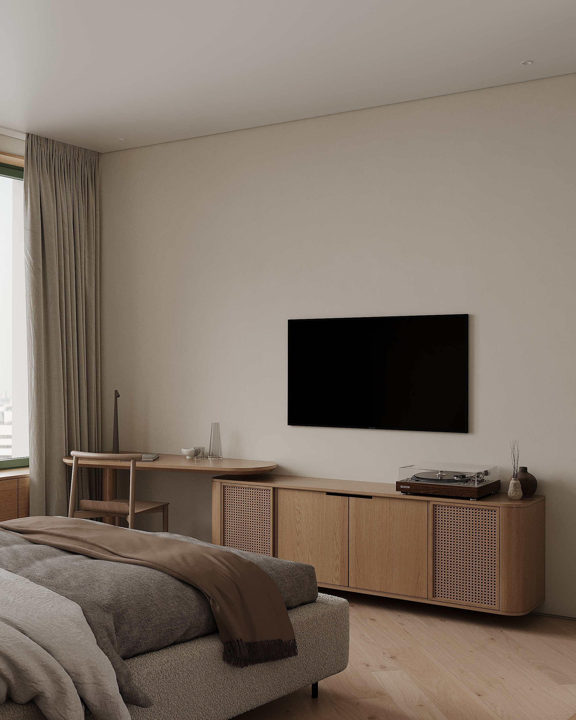 Спальня. Дизайн спальни. Светлая спальня. Минималистичная спальня. Дизайн интерьера. современный стиль, минимализм, функционализм, скандинавский стиль, interior design, minimalism