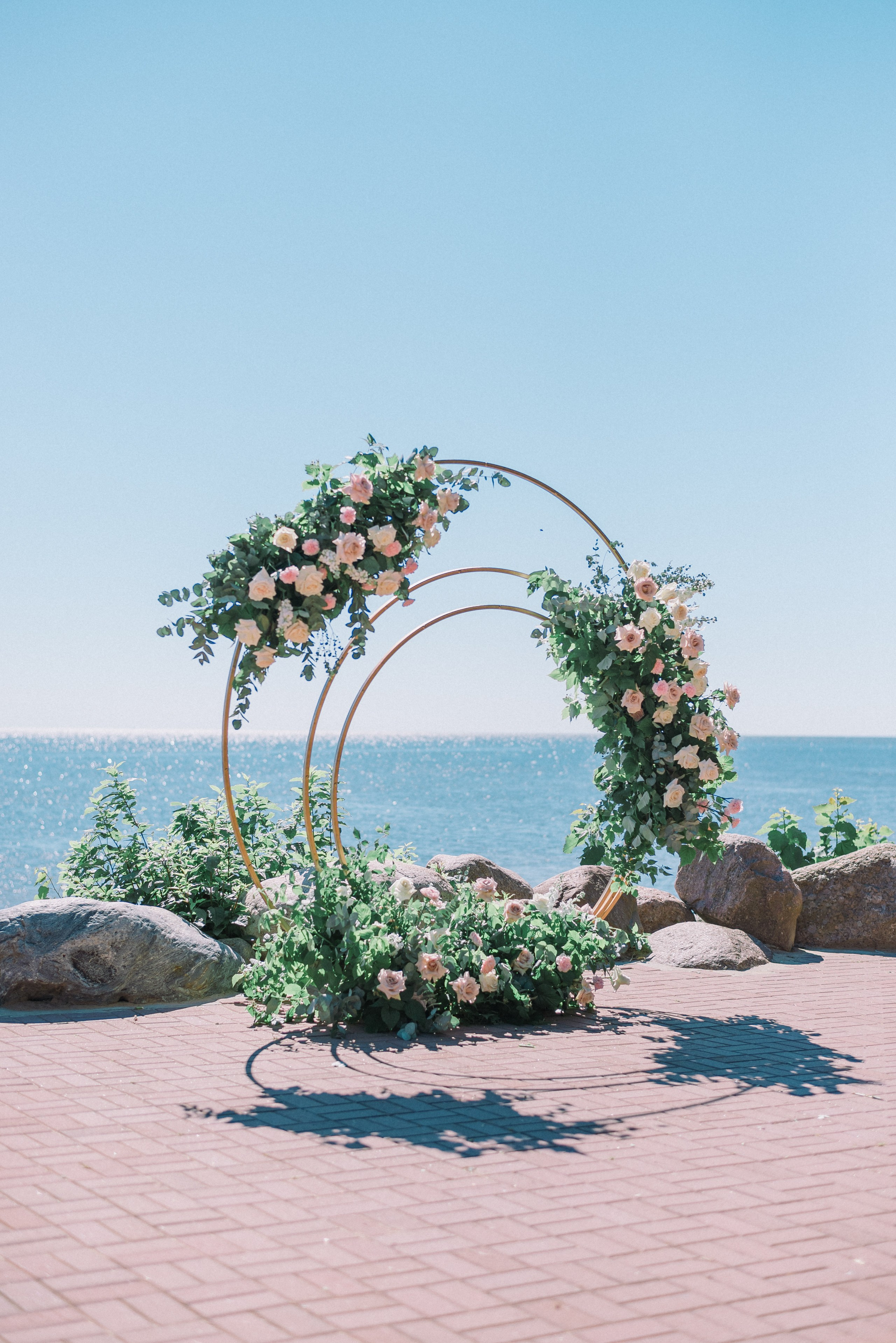 круглая свадебная арка