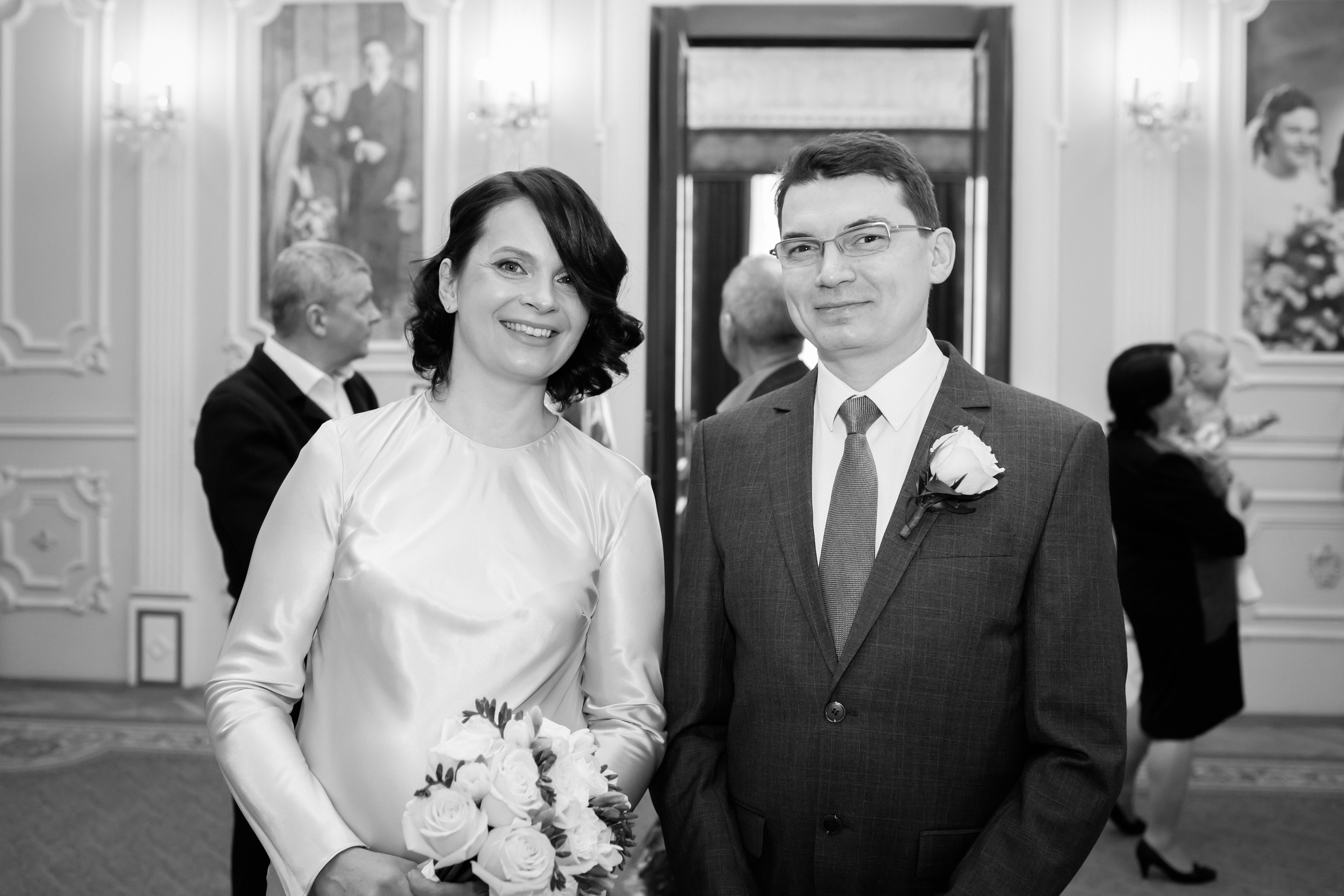 Съемка регистрации в Грибоедовском ЗАГСе. Фотографы в Москве Светлана Устинова и Сергей Грачев