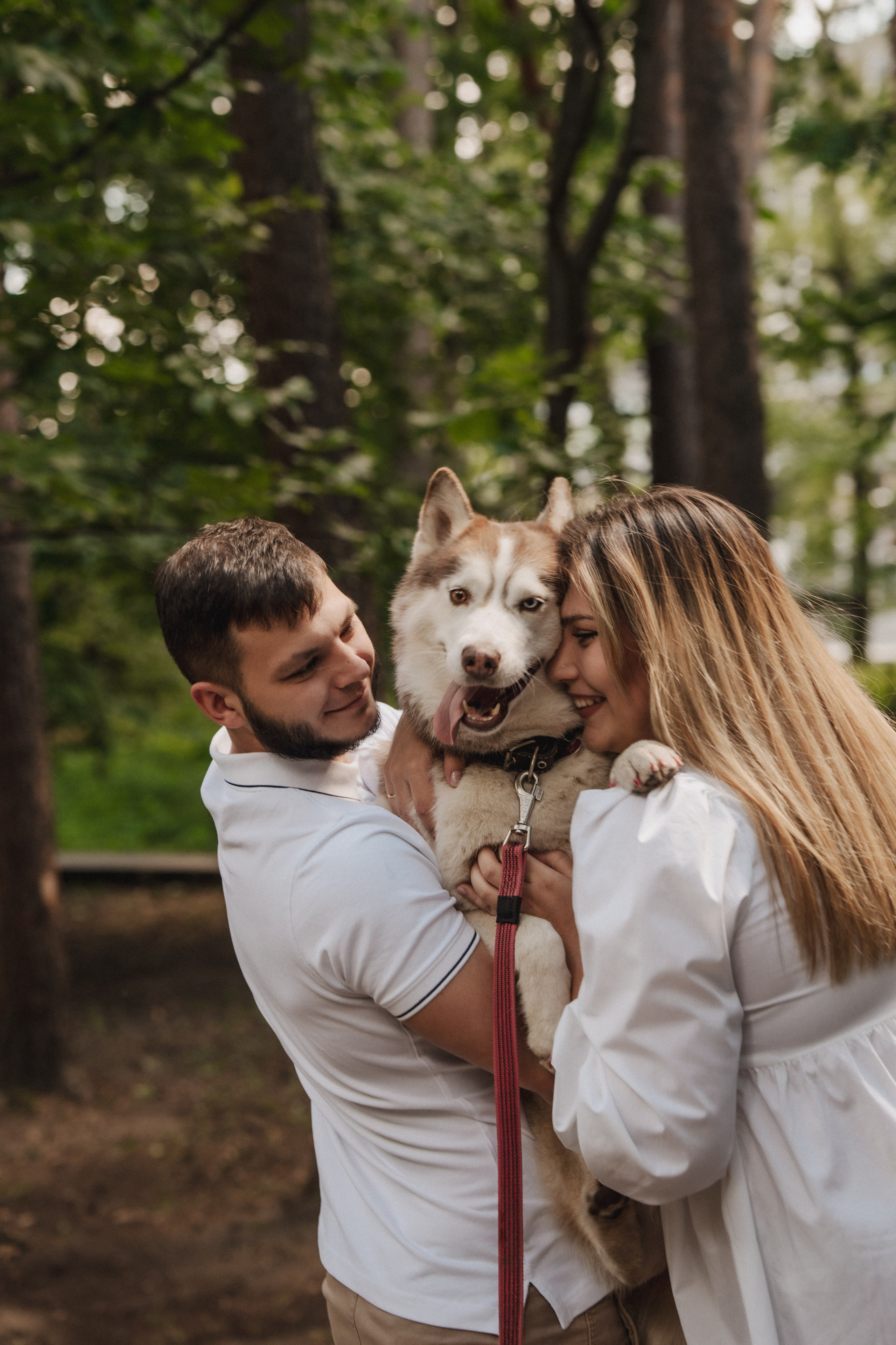 Дарья ♡ Максим ✧ Чоки — История любви, когда в семье есть хаски. Свадебный и портретный фотограф в Москве, Светлана Янковая