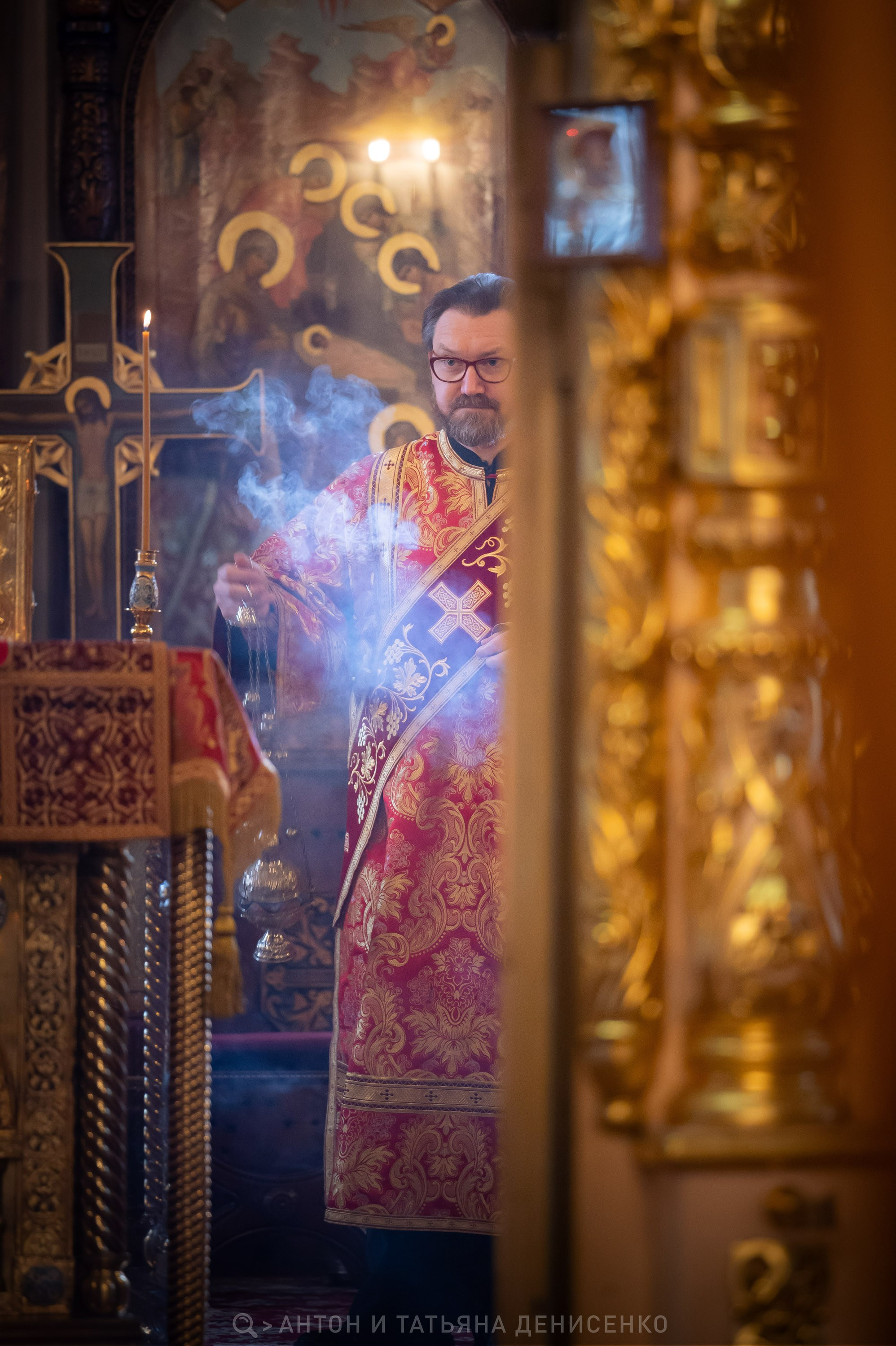 Храм Преображения Господня в Богородском. Антипасха. Антон и Татьяна Денисенко — В храме