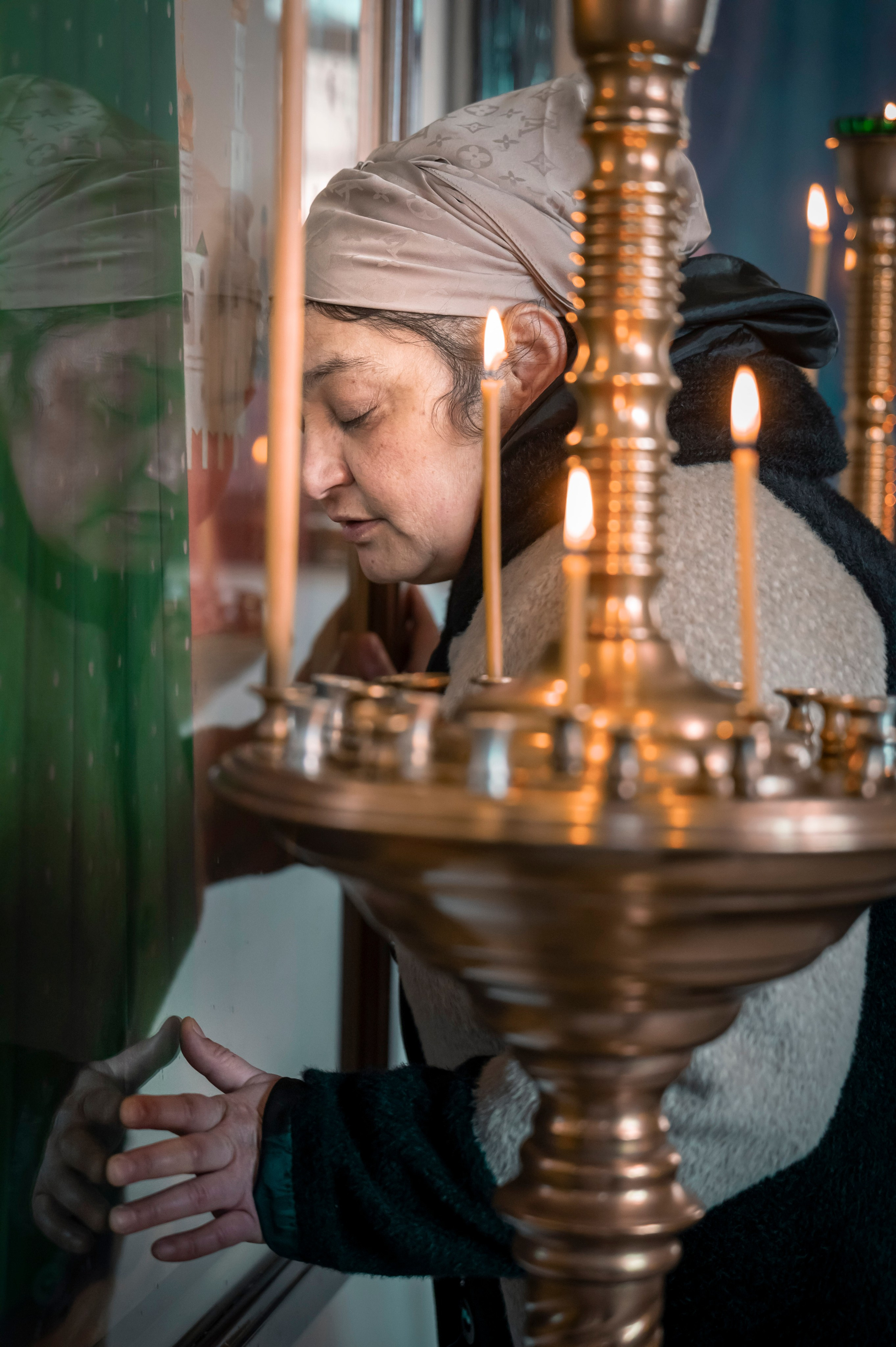 Никольский храм, г. Зерноград. Торжество Православия. Антон и Татьяна Денисенко — В храме