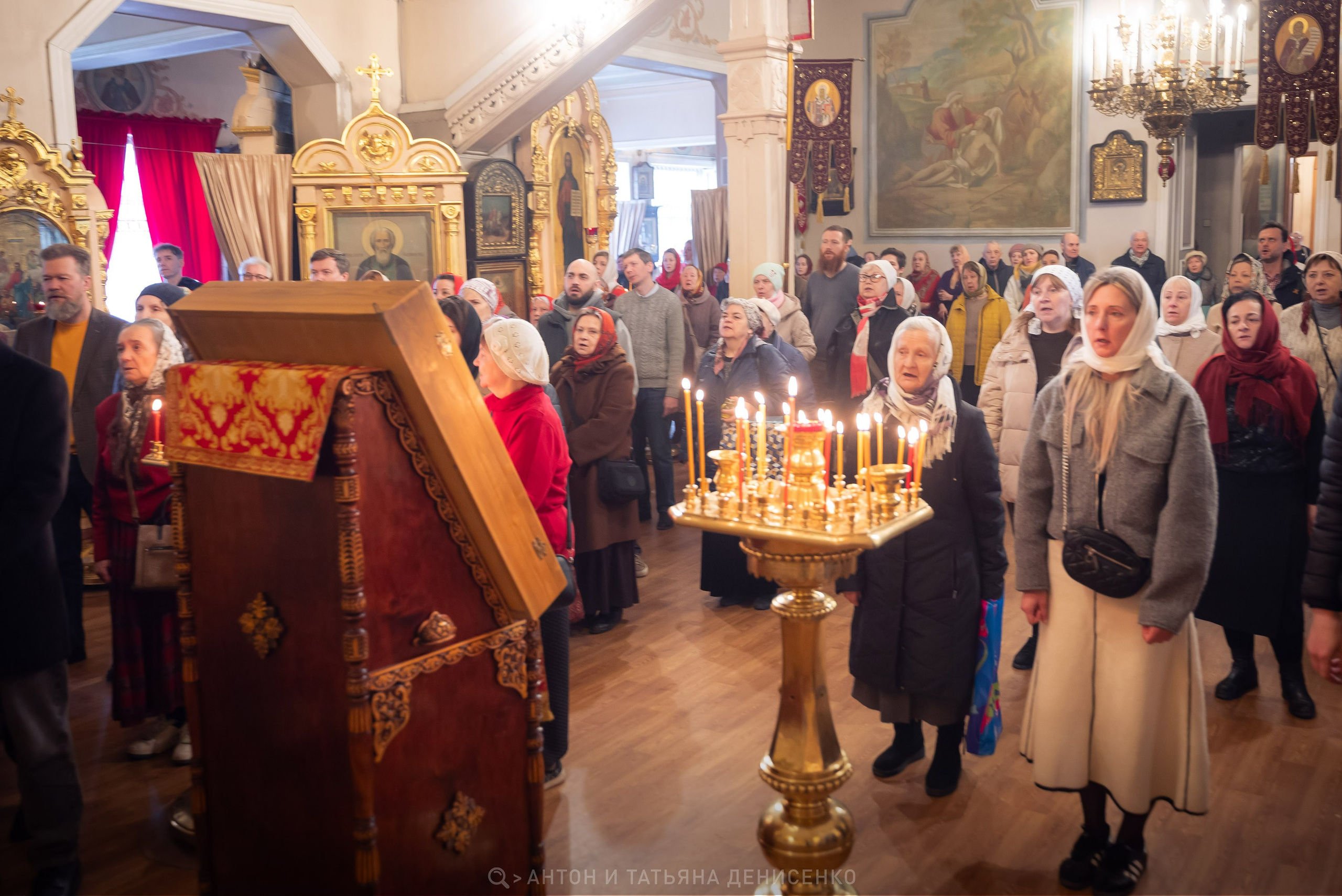 Храм Преображения Господня в Богородском. Антипасха. Антон и Татьяна Денисенко — В храме
