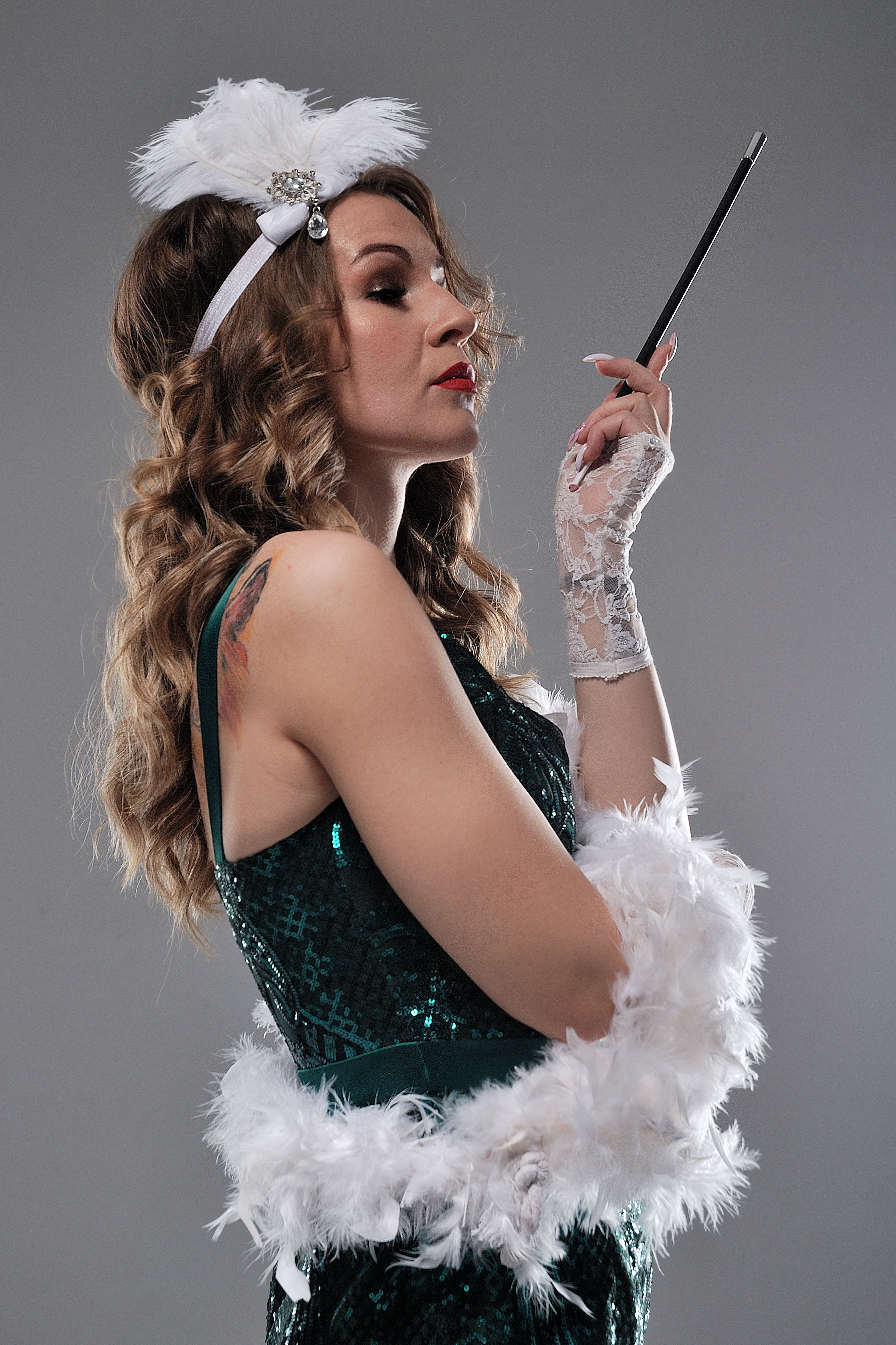 Студийная фотосессия в Сызрани в стиле Гэтсби от фотографа Дмитрия Кищенко.