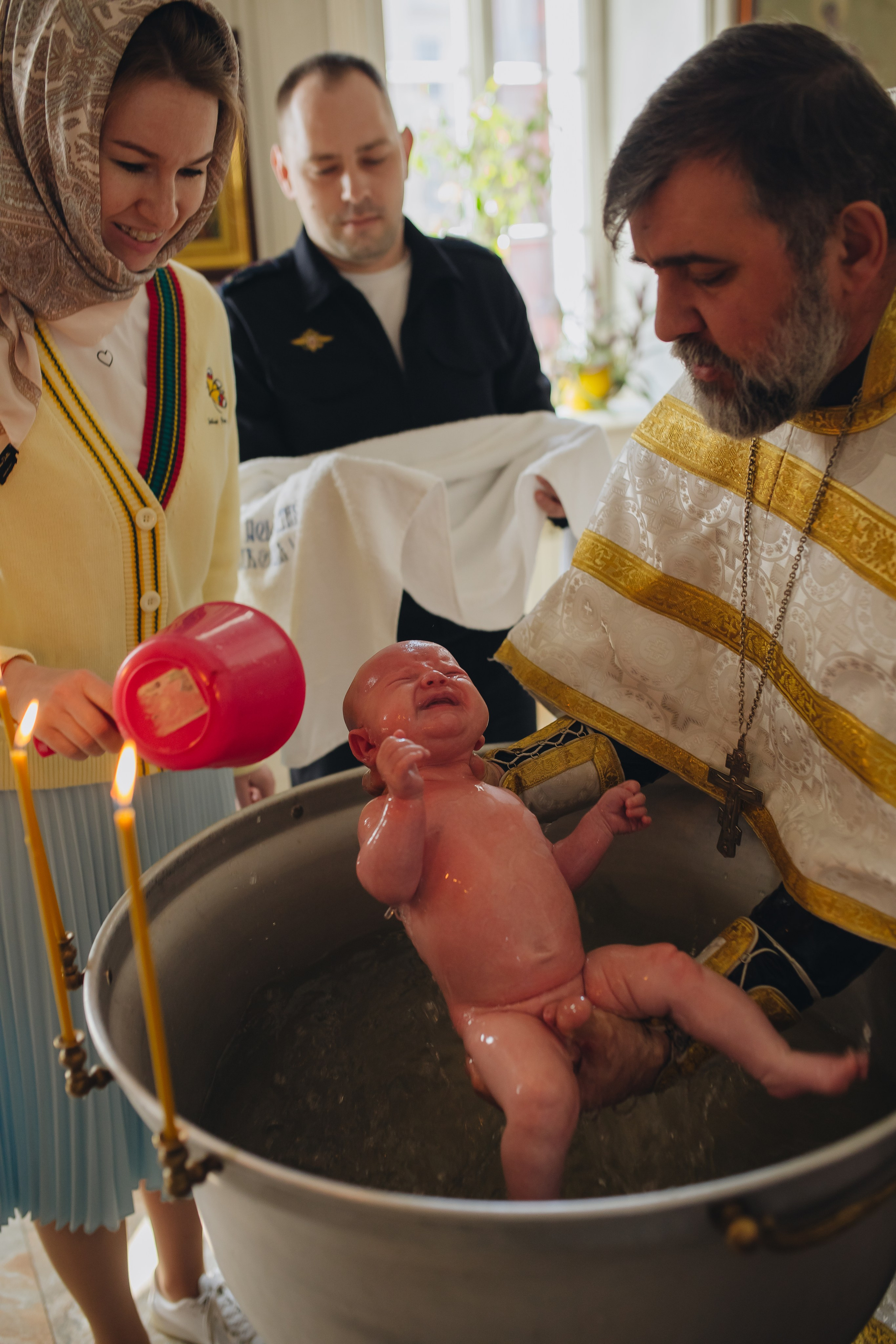 Крещение в светлом Храме. Семейный и детский фотограф в Москве Дорогова Екатерина