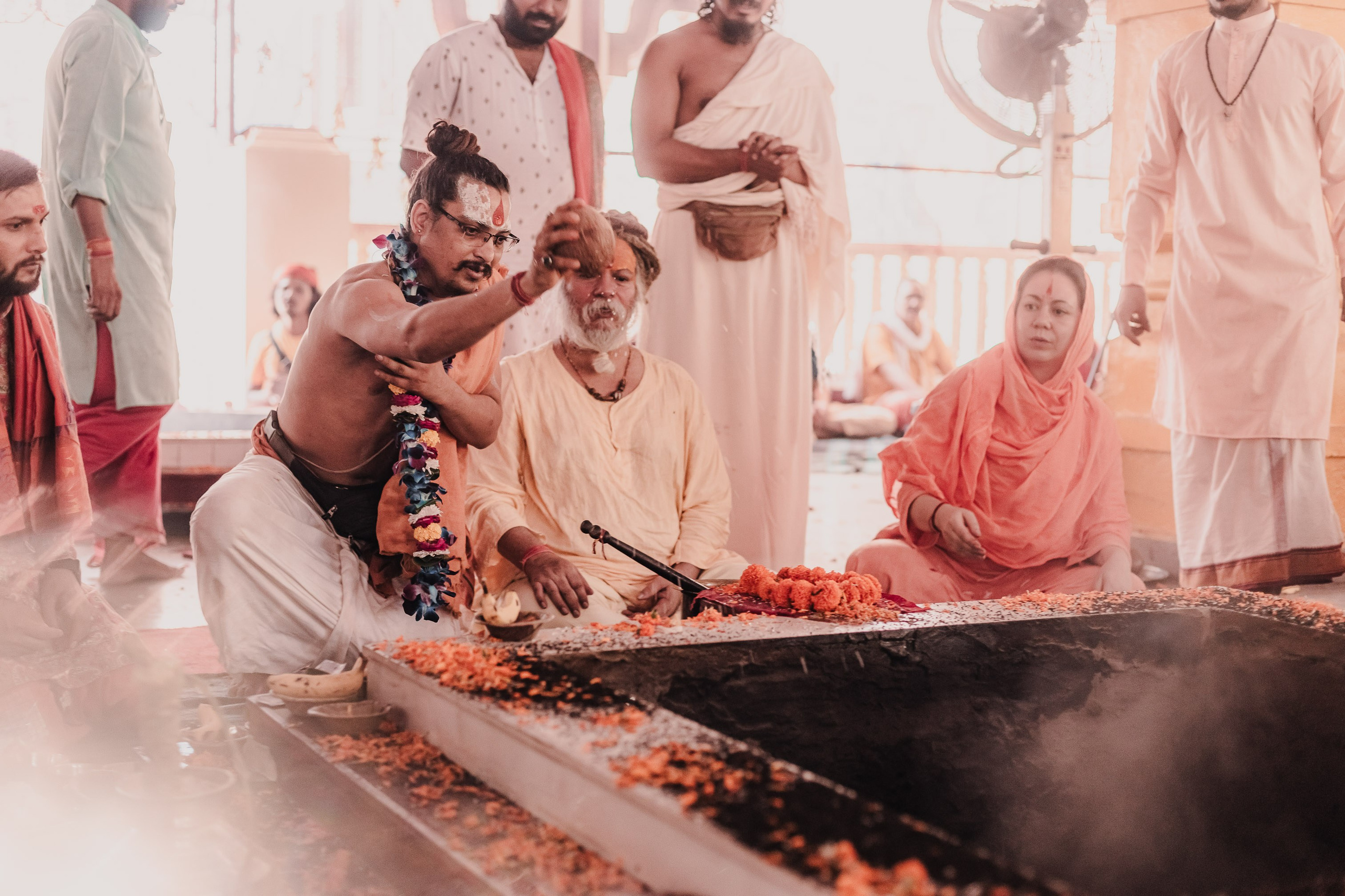 Navaratri yajna at Devraha Baba Ji ashram. Мариам Багдасарян