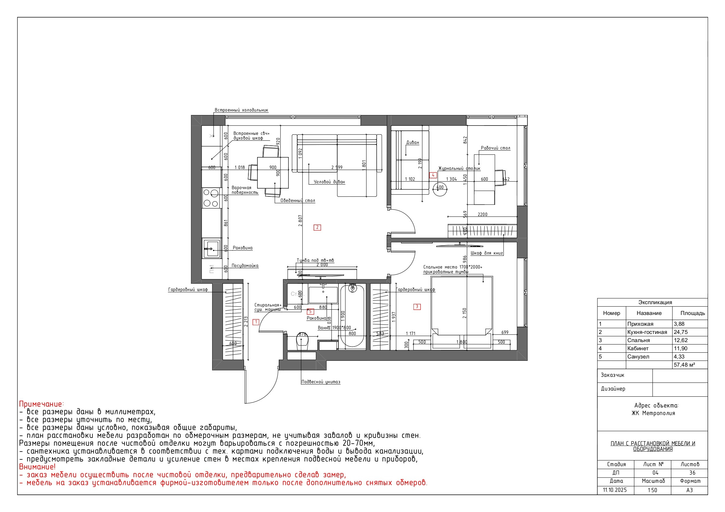 ЖК Метрополия. Дизайнер интерьера Ника Шуба