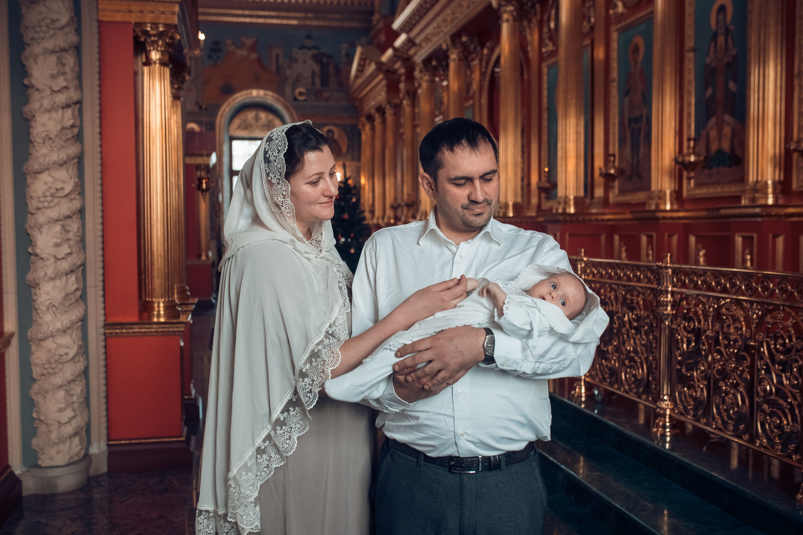 Крещение младенца Руслана в храме Георгия Всеволодовича. Екатерина Крапивина фотограф церковных Таинств в Нижний Новгороде