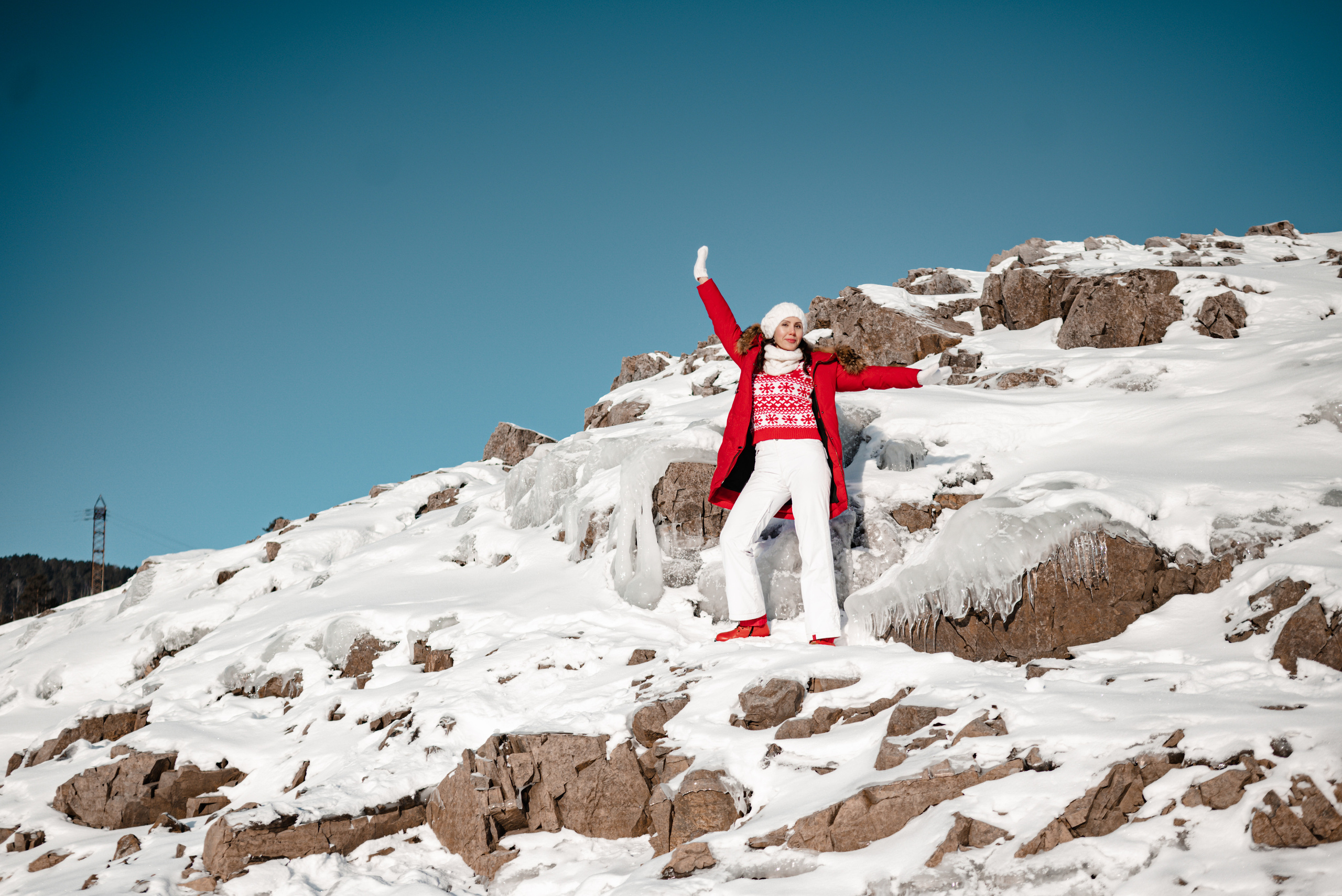 Фото в зимнем лесу. Очаровательная Наталья. Фотограф в Красноярске / Дивногорске. Файзулина Анастасия