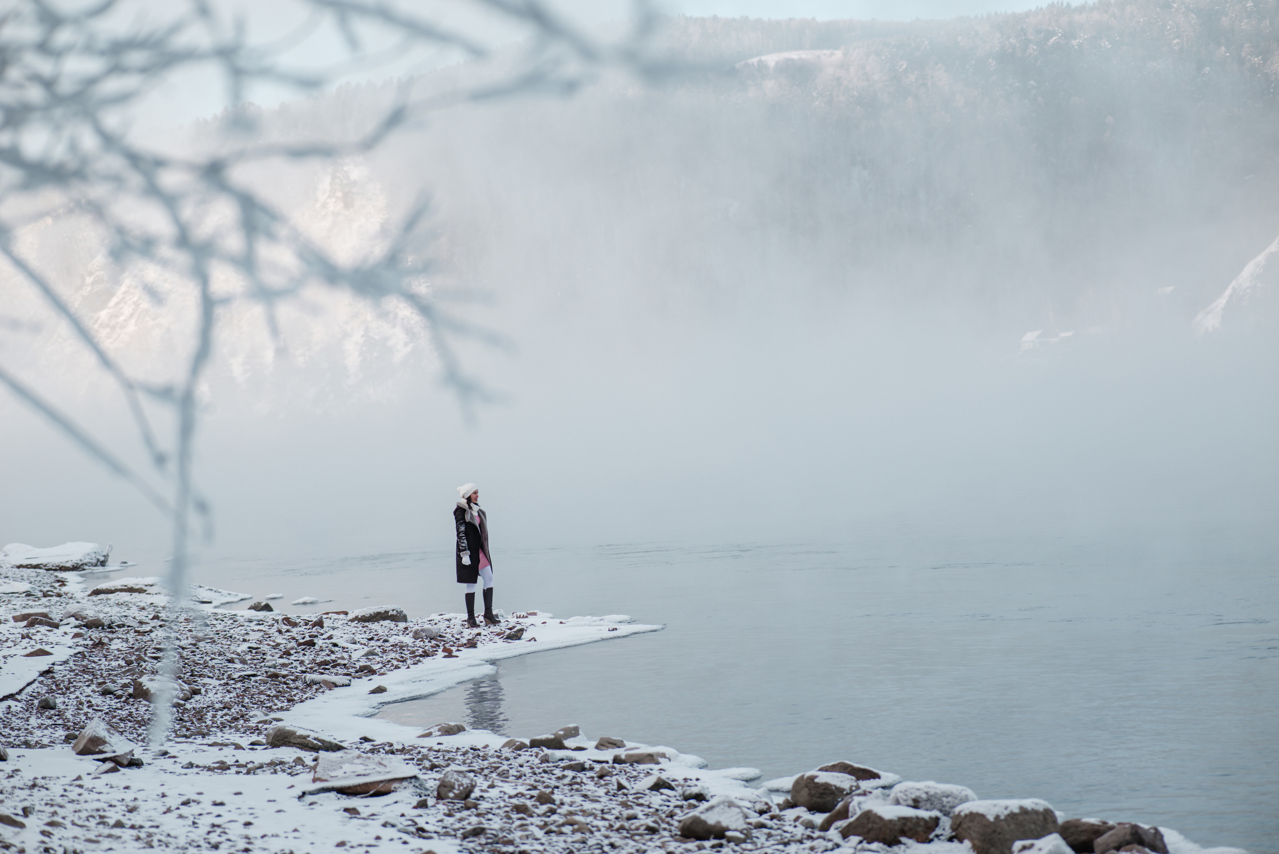 Фото в зимнем лесу. Очаровательная Наталья. Фотограф в Красноярске / Дивногорске. Файзулина Анастасия