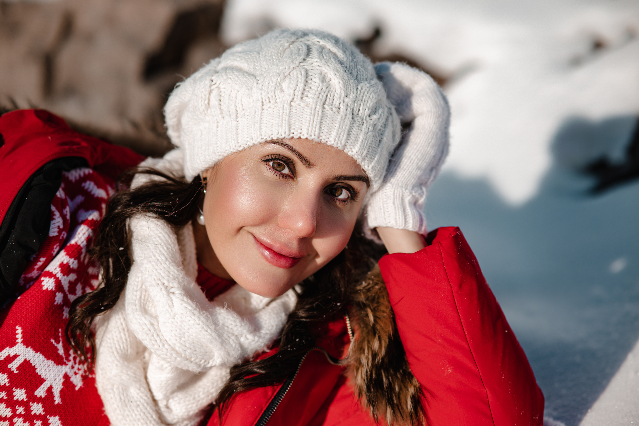 Фото в зимнем лесу. Очаровательная Наталья. Фотограф в Красноярске / Дивногорске. Файзулина Анастасия