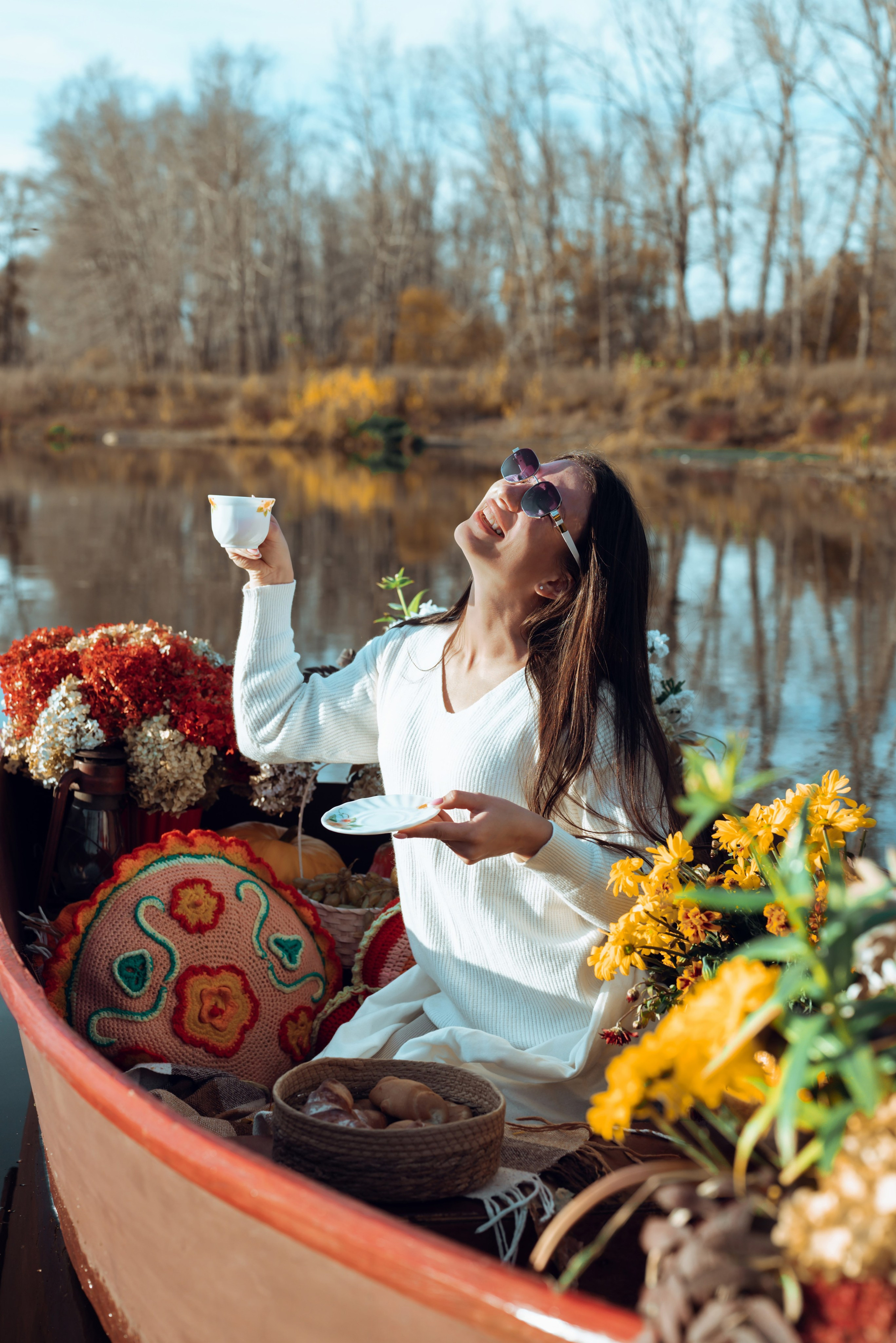 Фотопроект с осенней лодкой. Фотограф в городе Салават