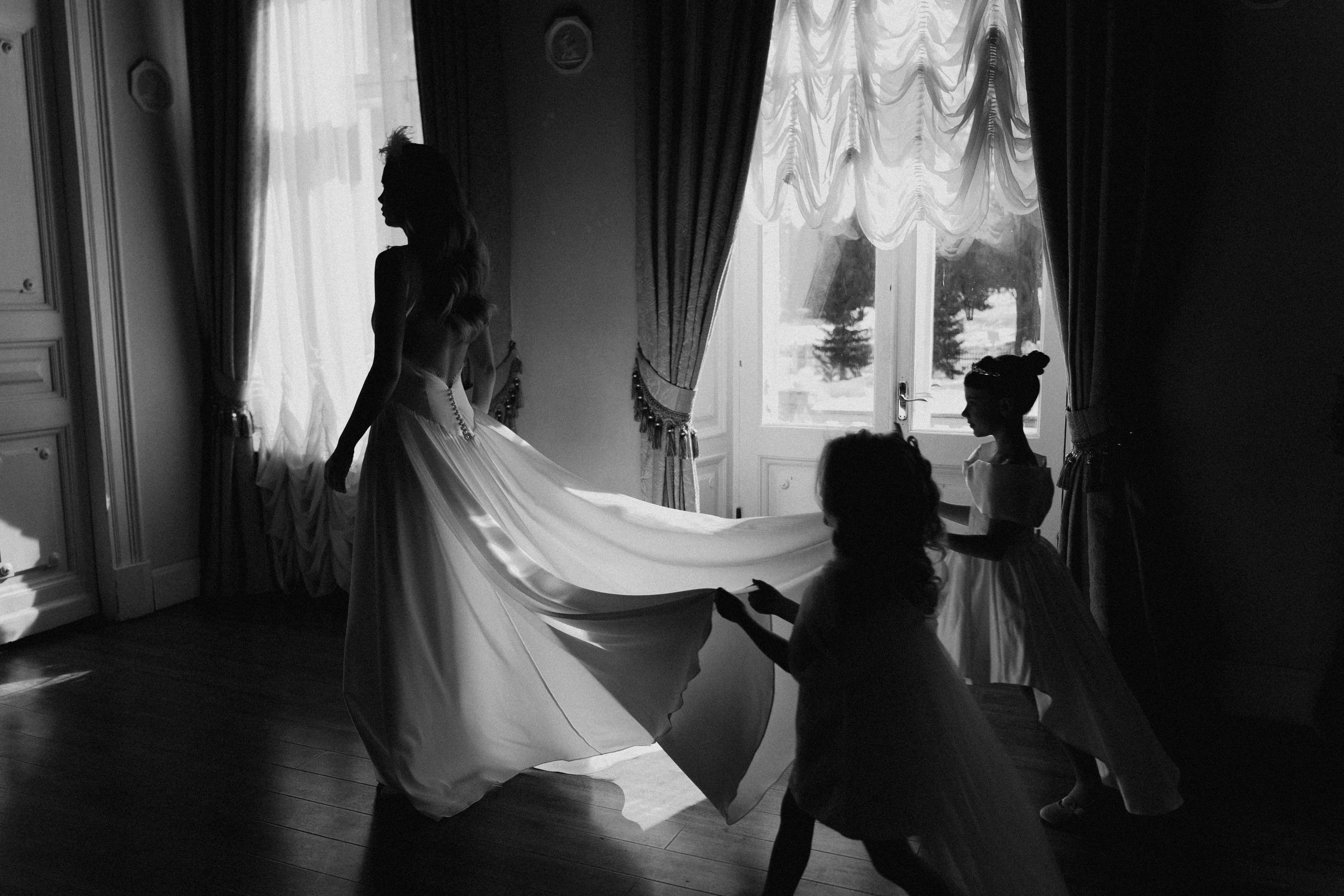 Оксана| утро с дочками. Фотограф Элина Муратова