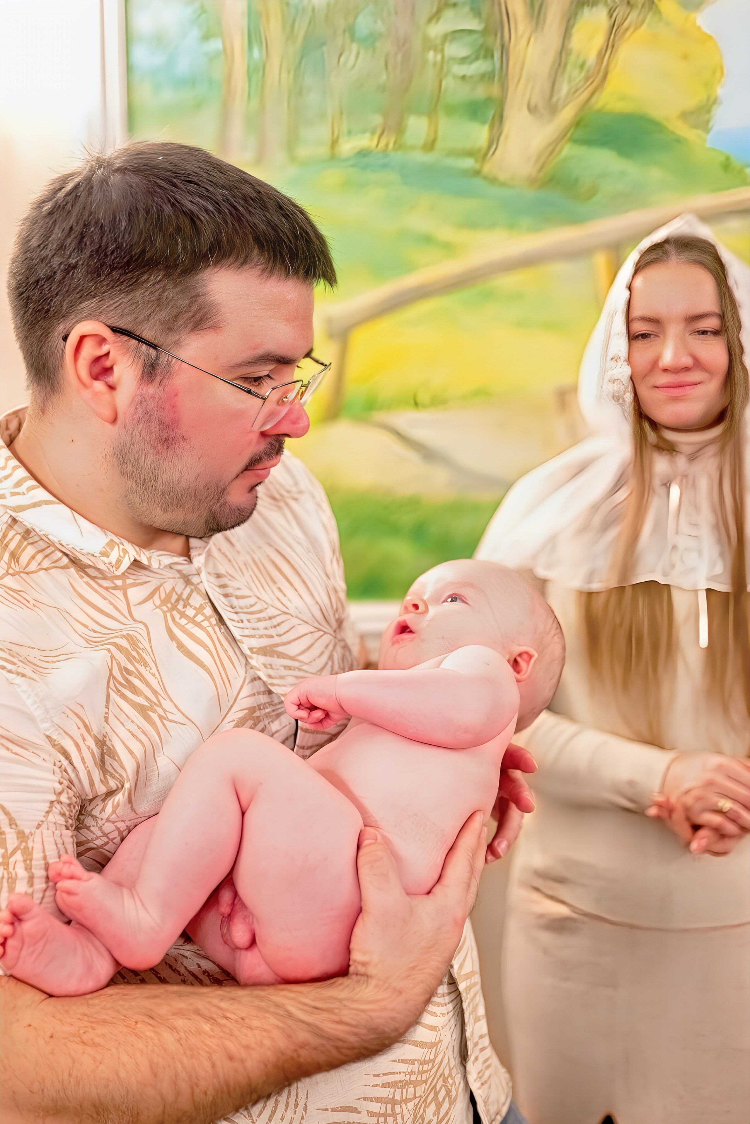 Крещение в церкви Петра и Февронии Муромских. Семейный и детский фотограф Москва