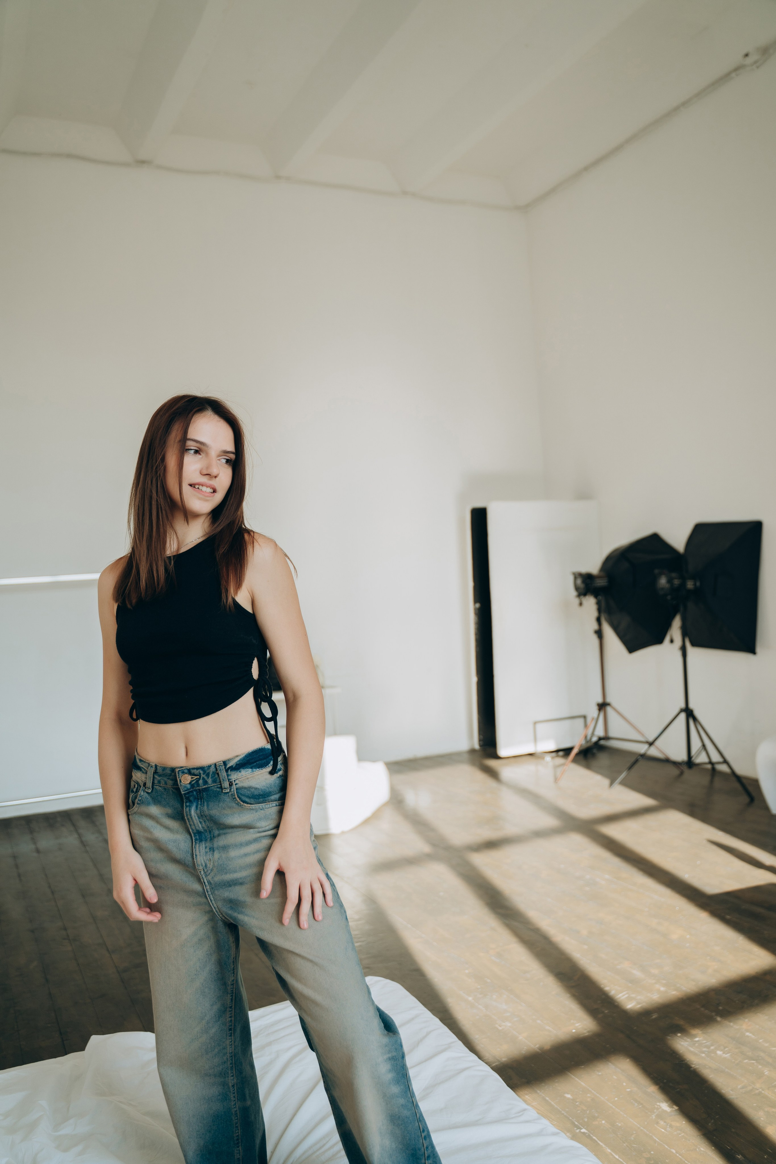 Настя. Модельные тесты. Фотограф Москва Виктория-Антуанетта