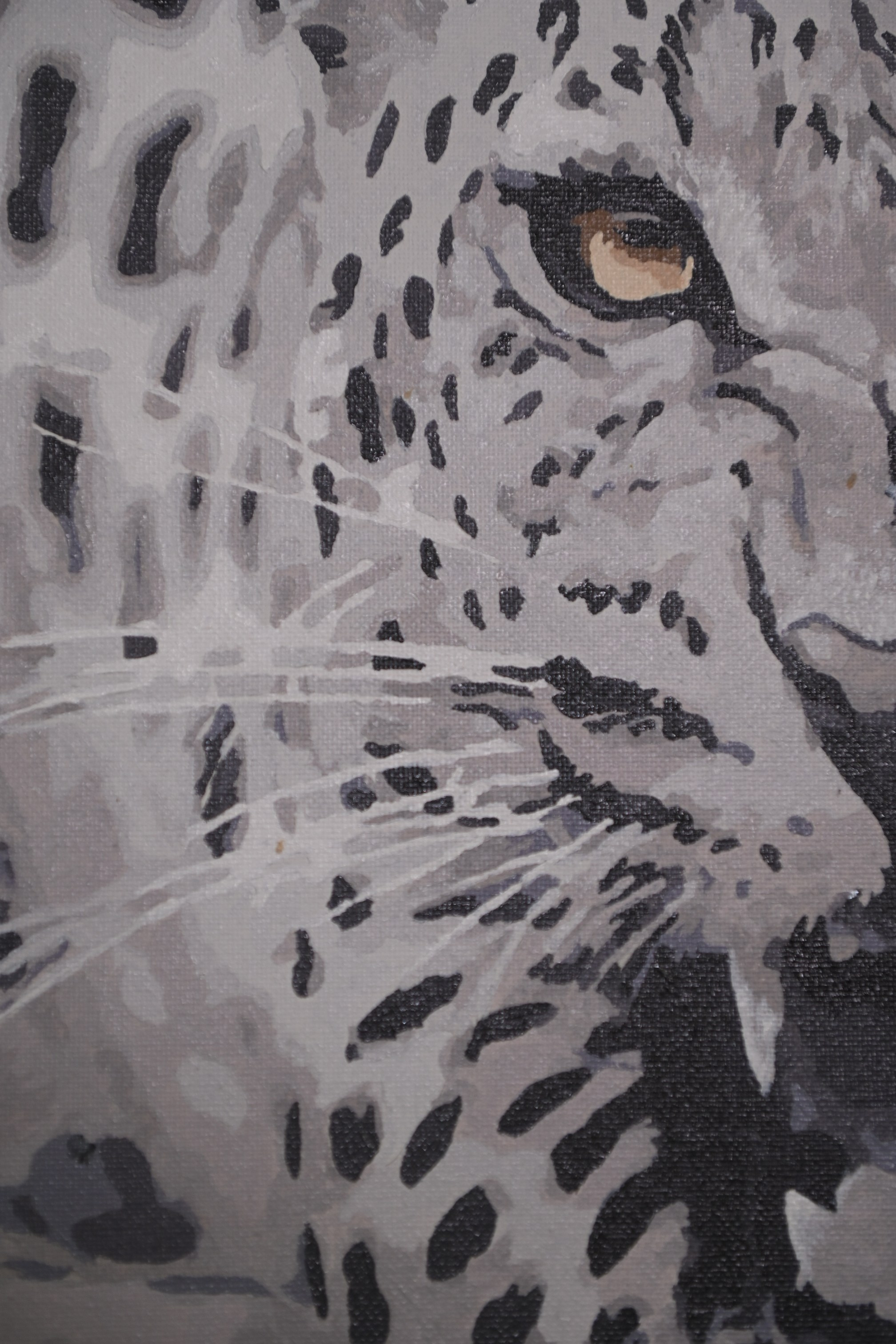 Снежный барс. Художник интерьерных картин на заказ в Москве Nadi_Korchagina