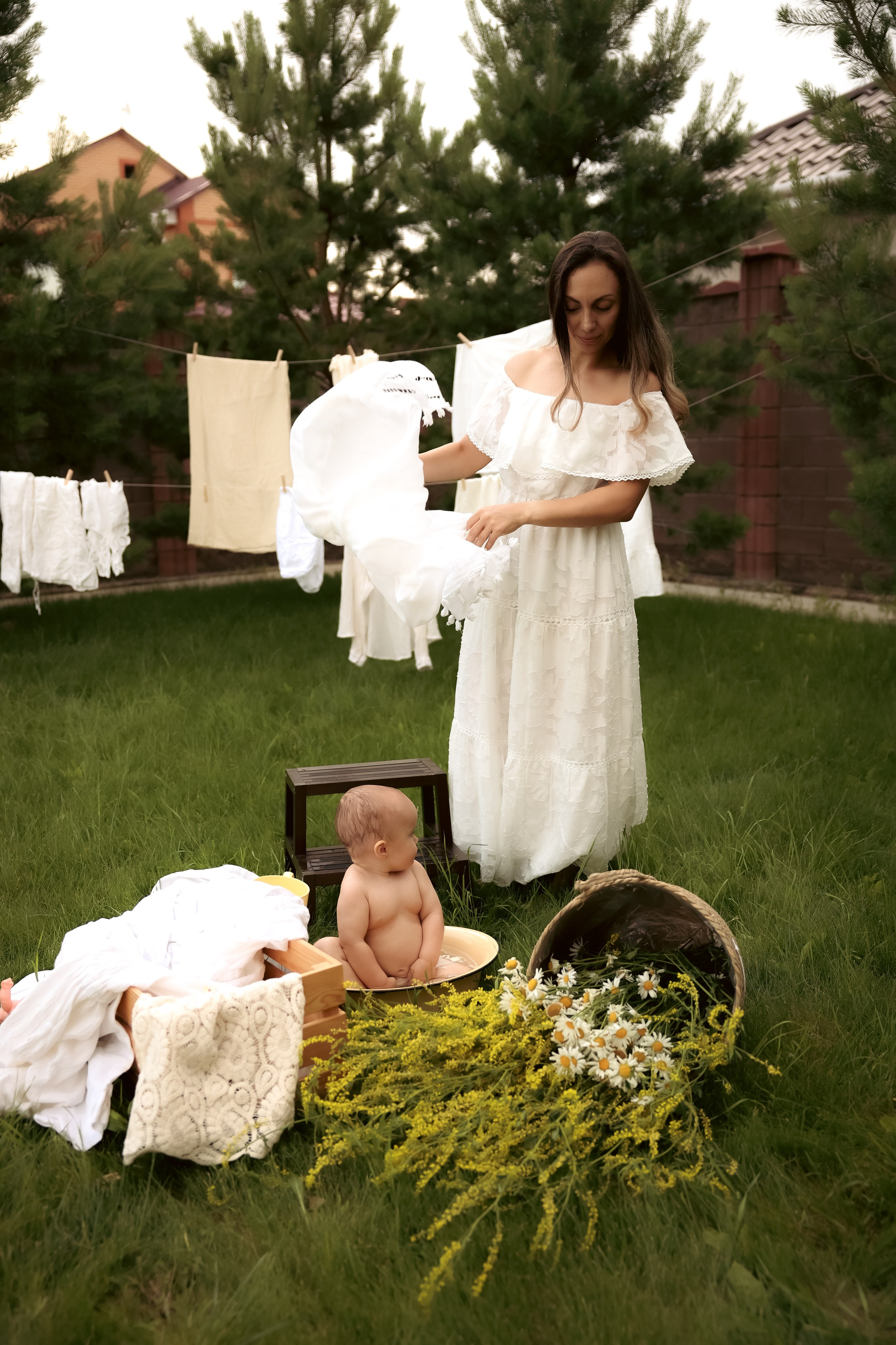 Большая стирка. Ваш семейный newborn и lifestyle фотограф в СПБ Наталья Журавлева