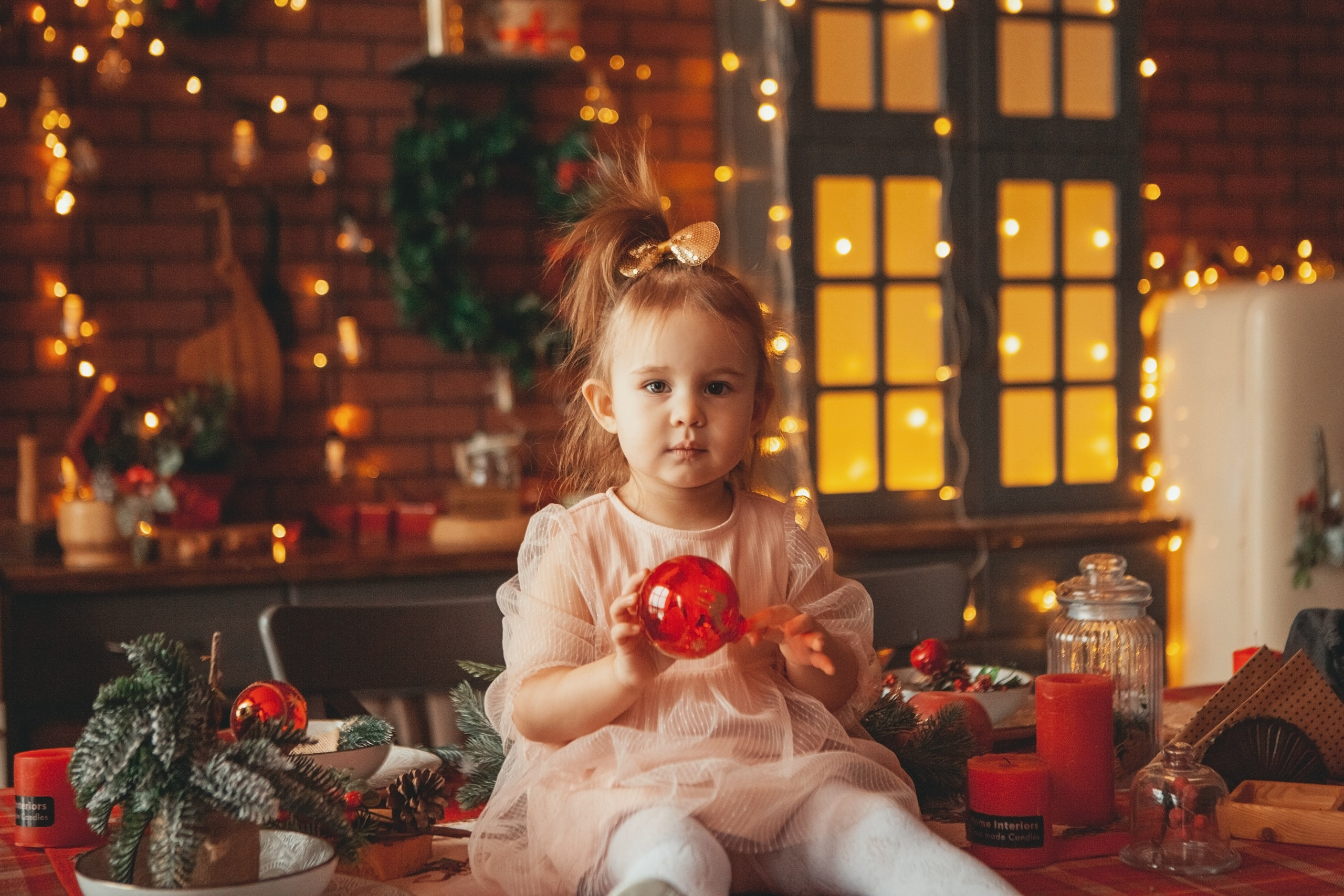 Новогодняя семейная фотосессия в студии. Фотограф Ольга Ефремова