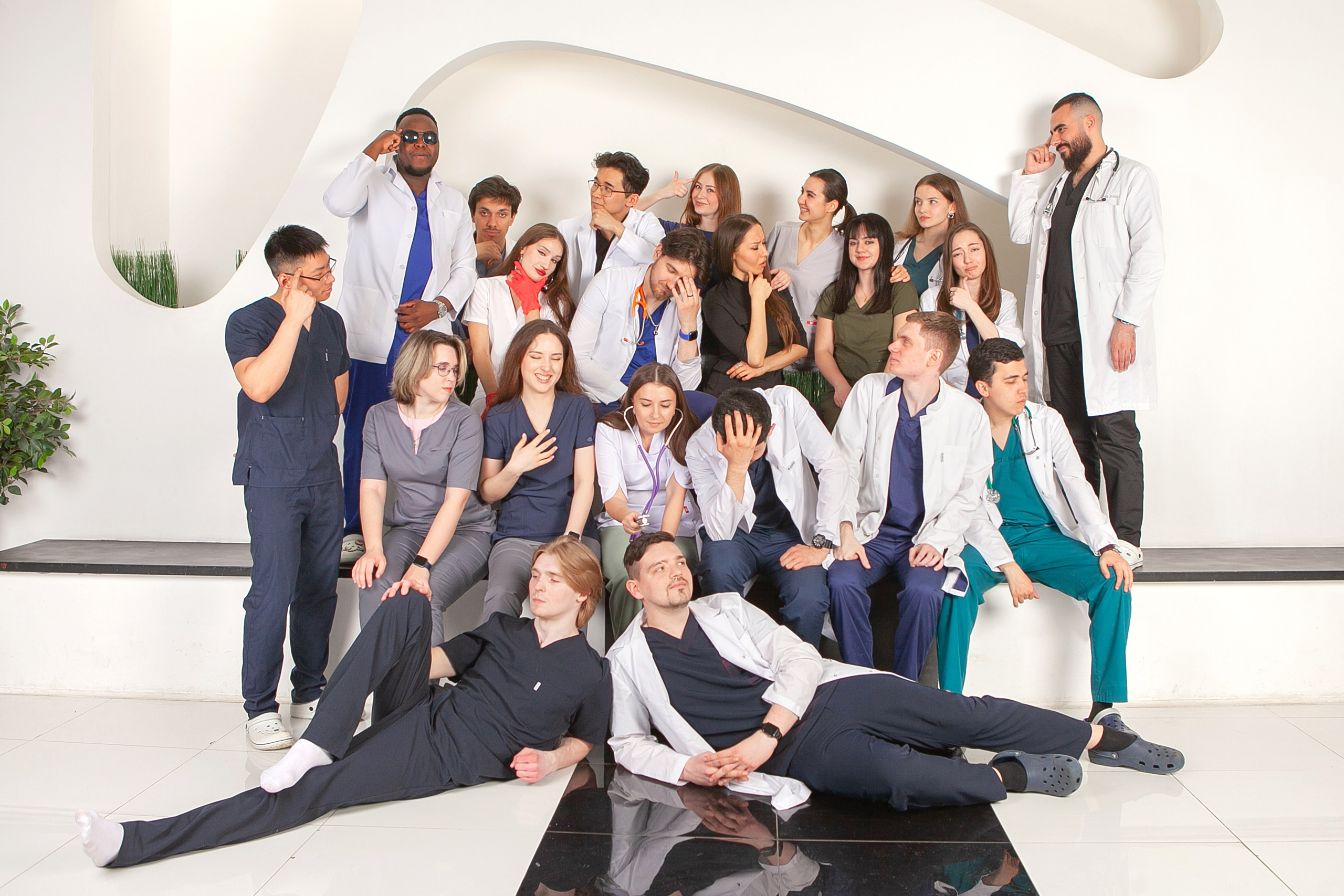 фотосессия для студентов медицинских вузов последних курсов в фотостудии