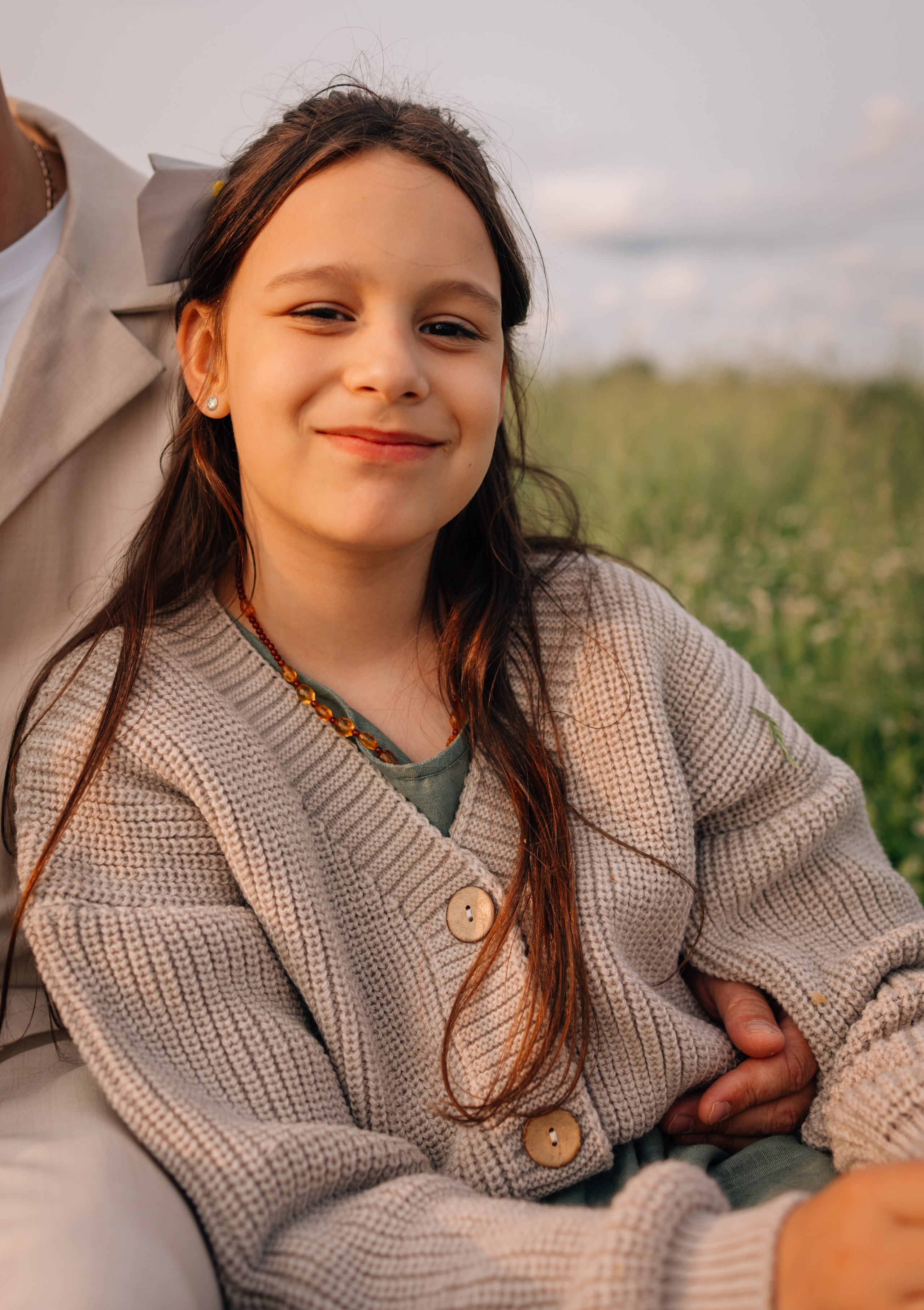 Анна, Марчелло, Настенька и Влада в поле. Фотограф Москва Светлана Кирюшина
