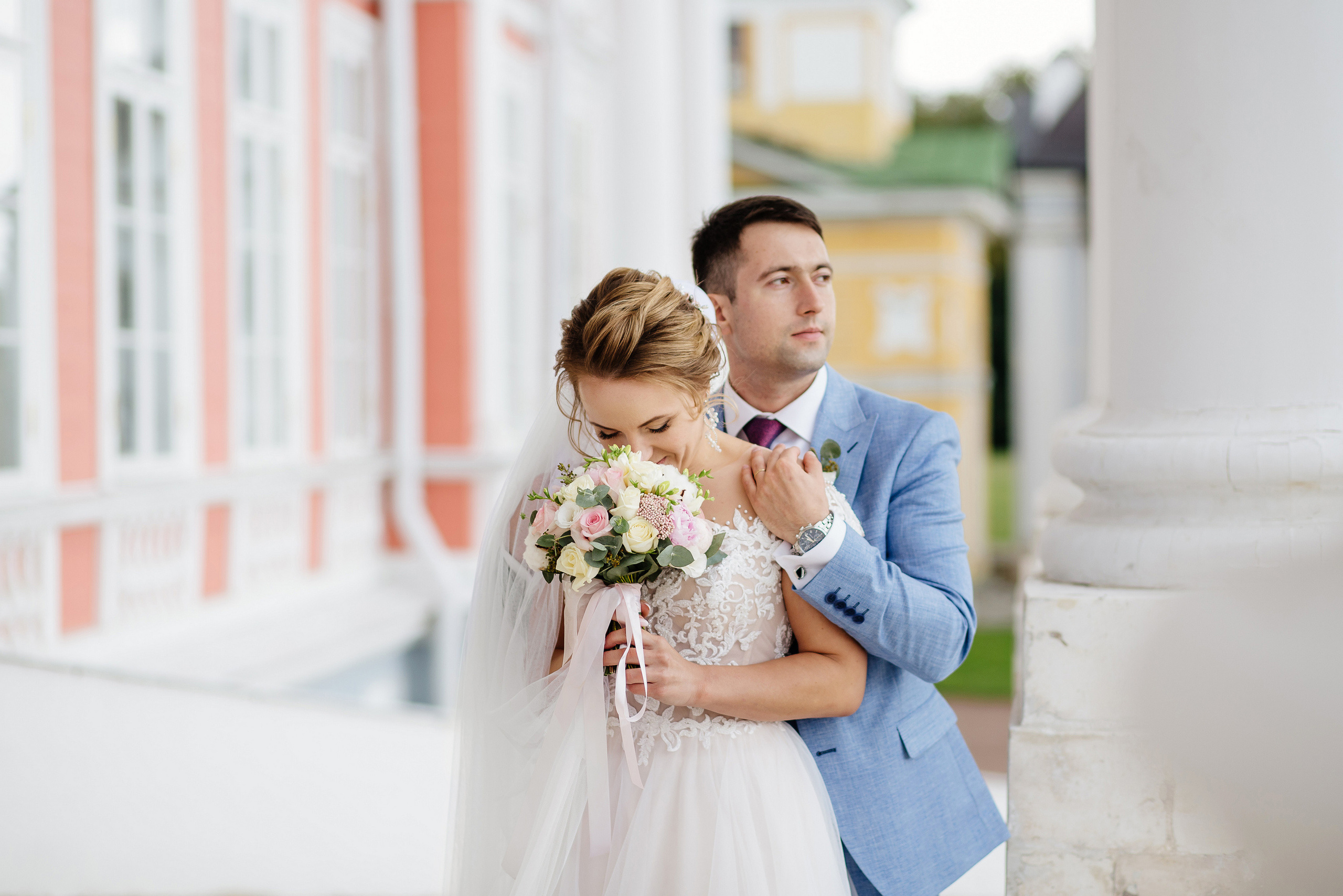 Свадебная фотосессия в Кусково. Свадебный банкет в Forest Hall Форест Холл. Свадьба в Сокольниках. Свадебный и семейный фотограф Екатерина Иванова