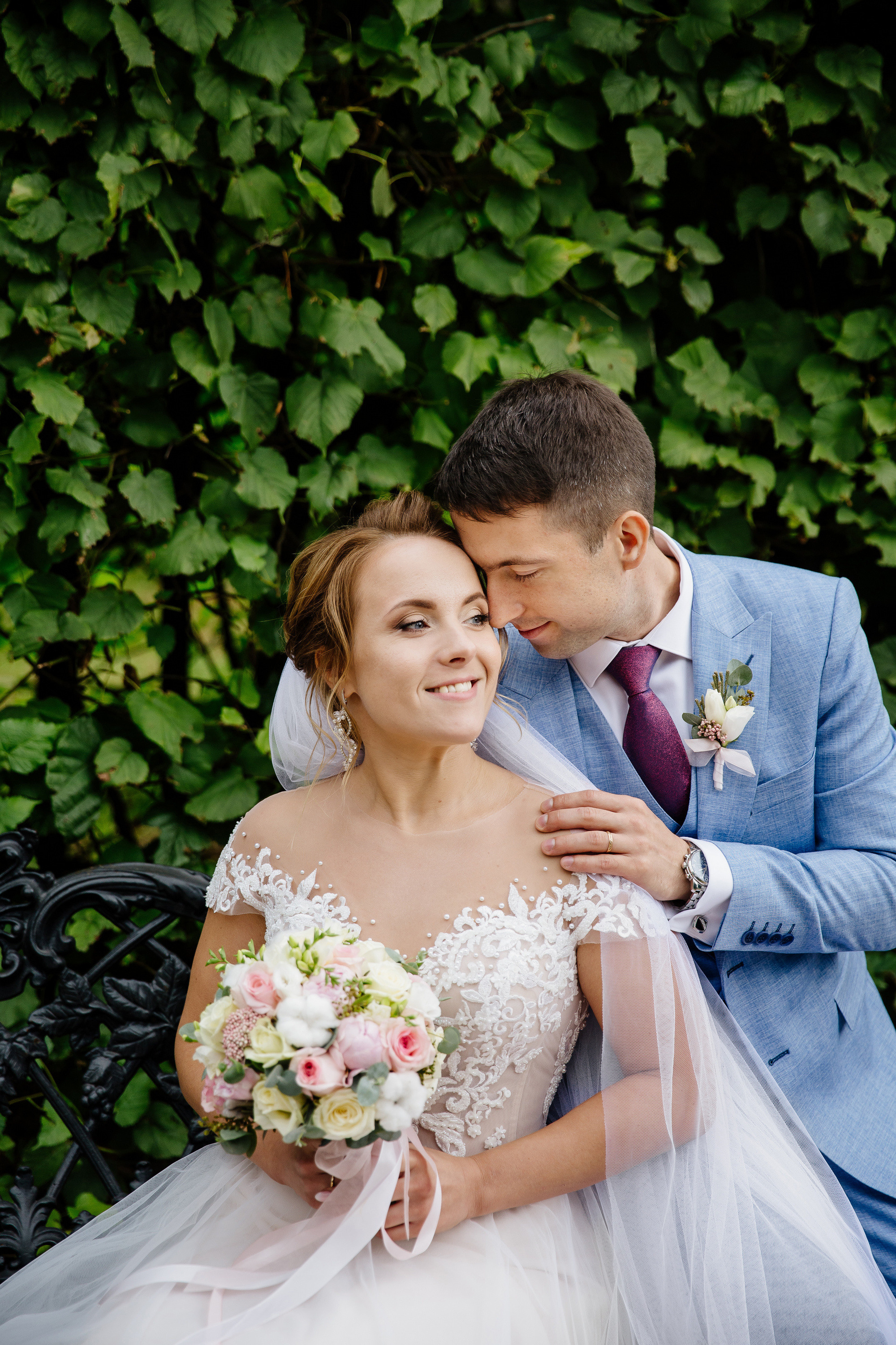 Свадебная фотосессия в Кусково. Свадебный банкет в Forest Hall Форест Холл. Свадьба в Сокольниках. Свадебный и семейный фотограф Екатерина Иванова