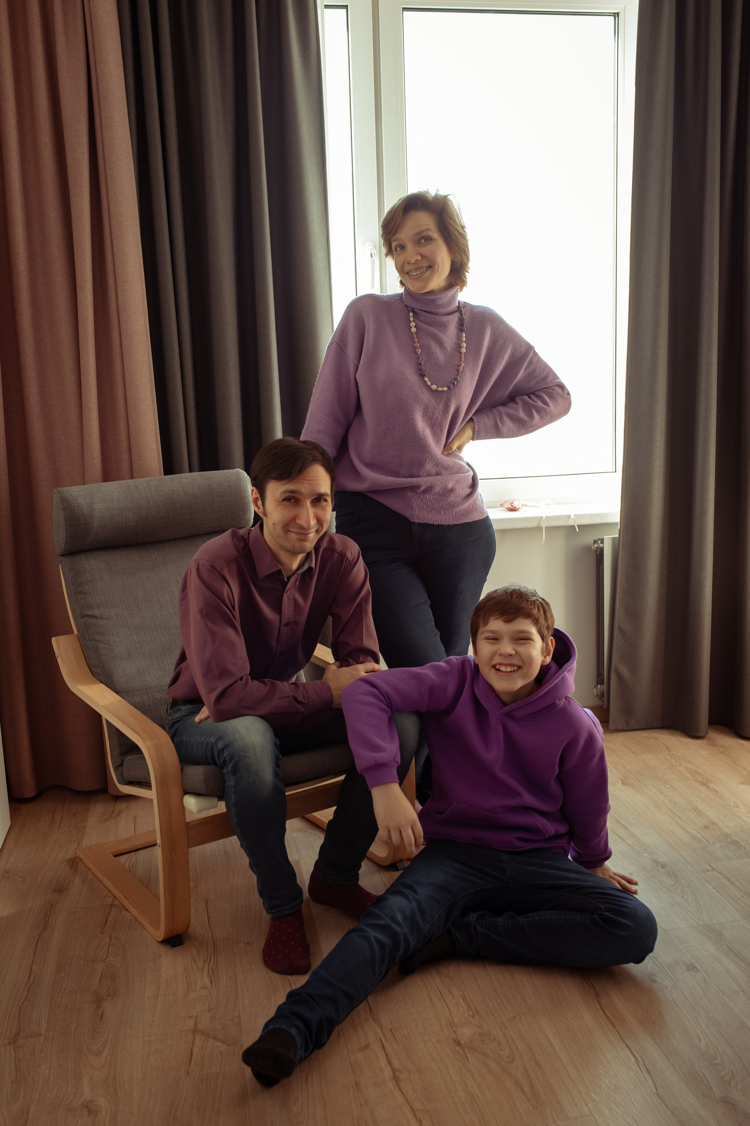 Александра, Максим, Евгений и Ксюша. Семейный и детский фотограф в Москве Дорогова Екатерина