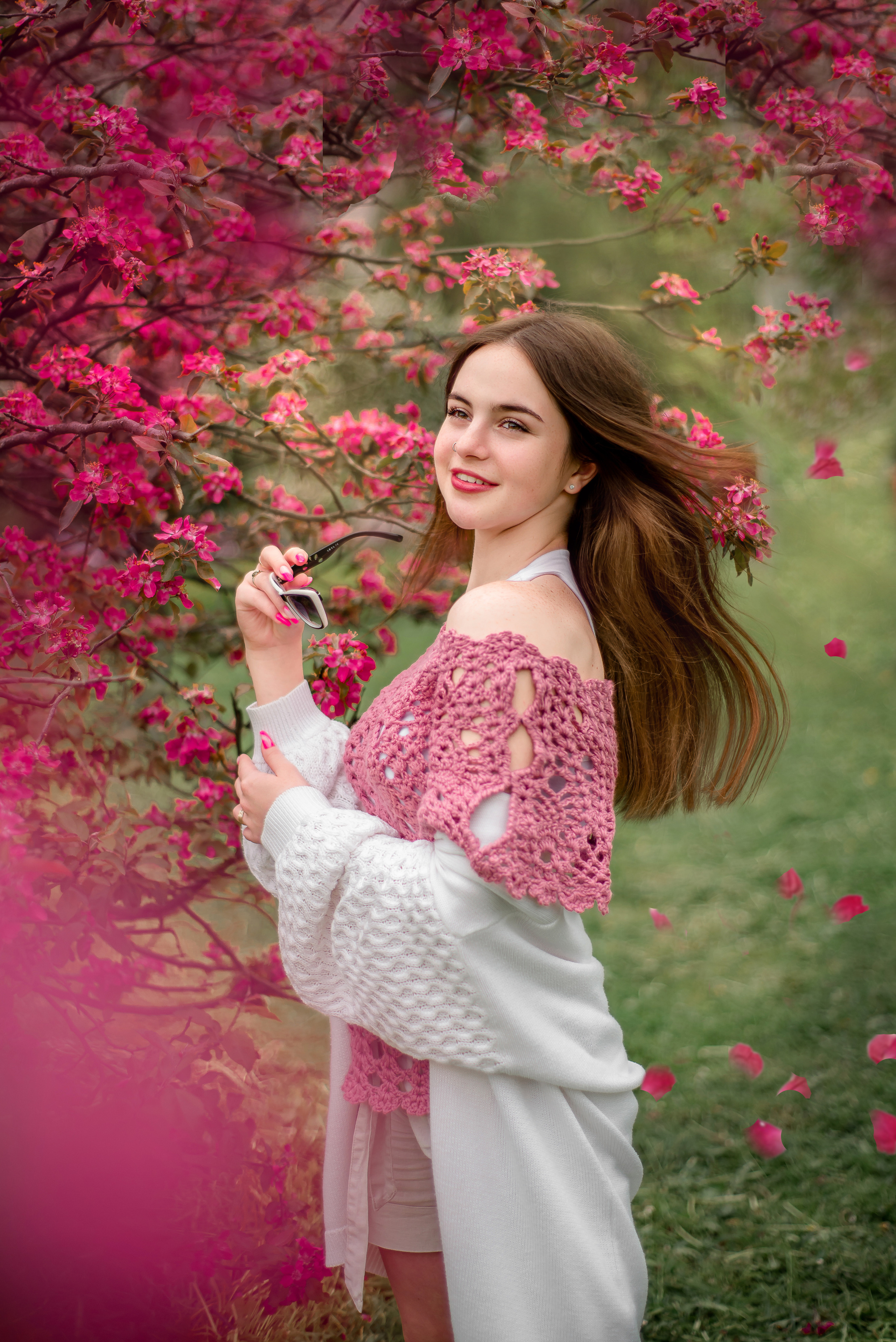Фотосессия в розовой яблоне. Семейный и детский фотограф в Ярославле, Максимова Светлана