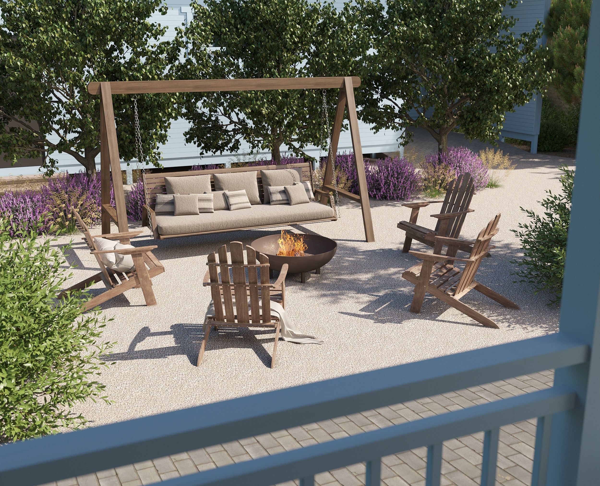 Визуализации ландшафтного дизайна дома в Изборске. 3d визуализатор marybond3d