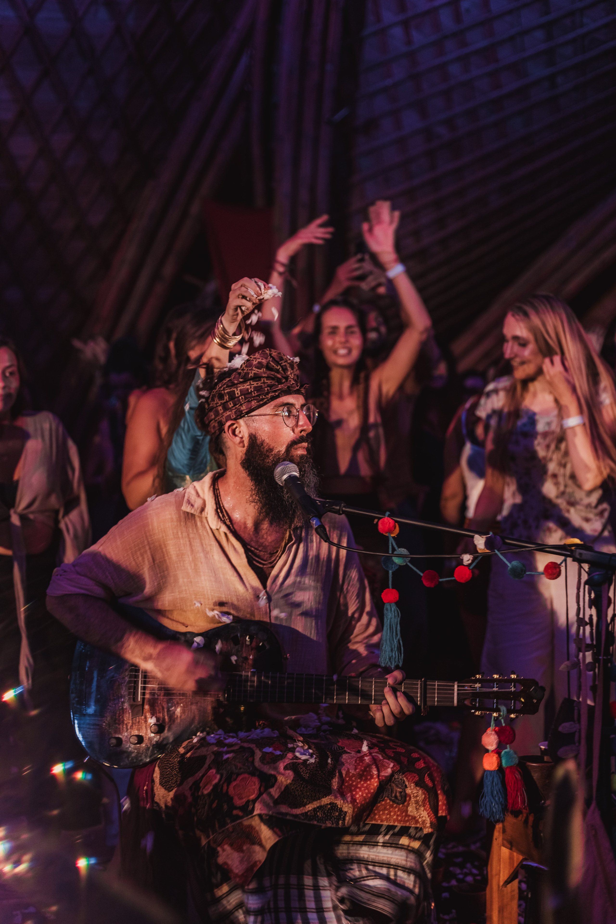 Hanuman Project kirtan at Alchemy april. Mariam Bagdasaryan