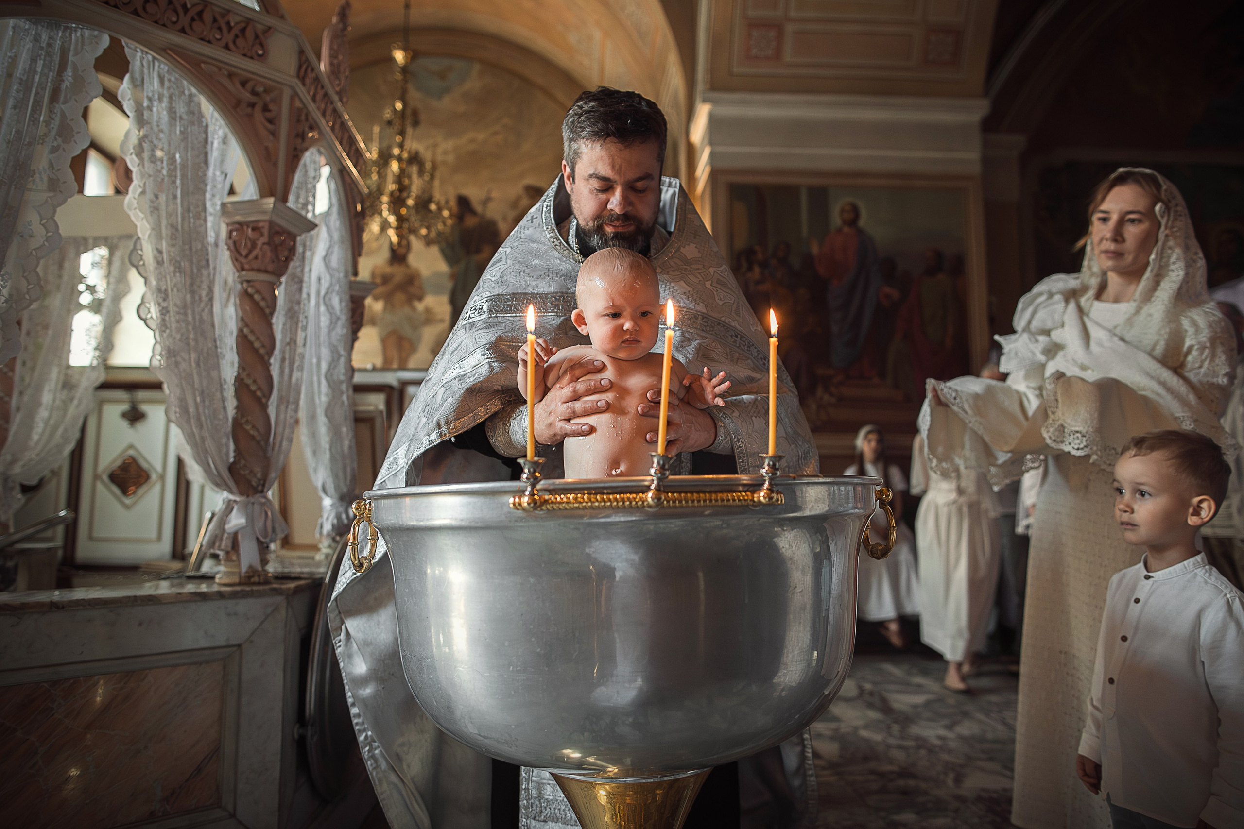 Крещение Петр и Есения. Фотограф на крещение, венчание Ольга Парфентьева