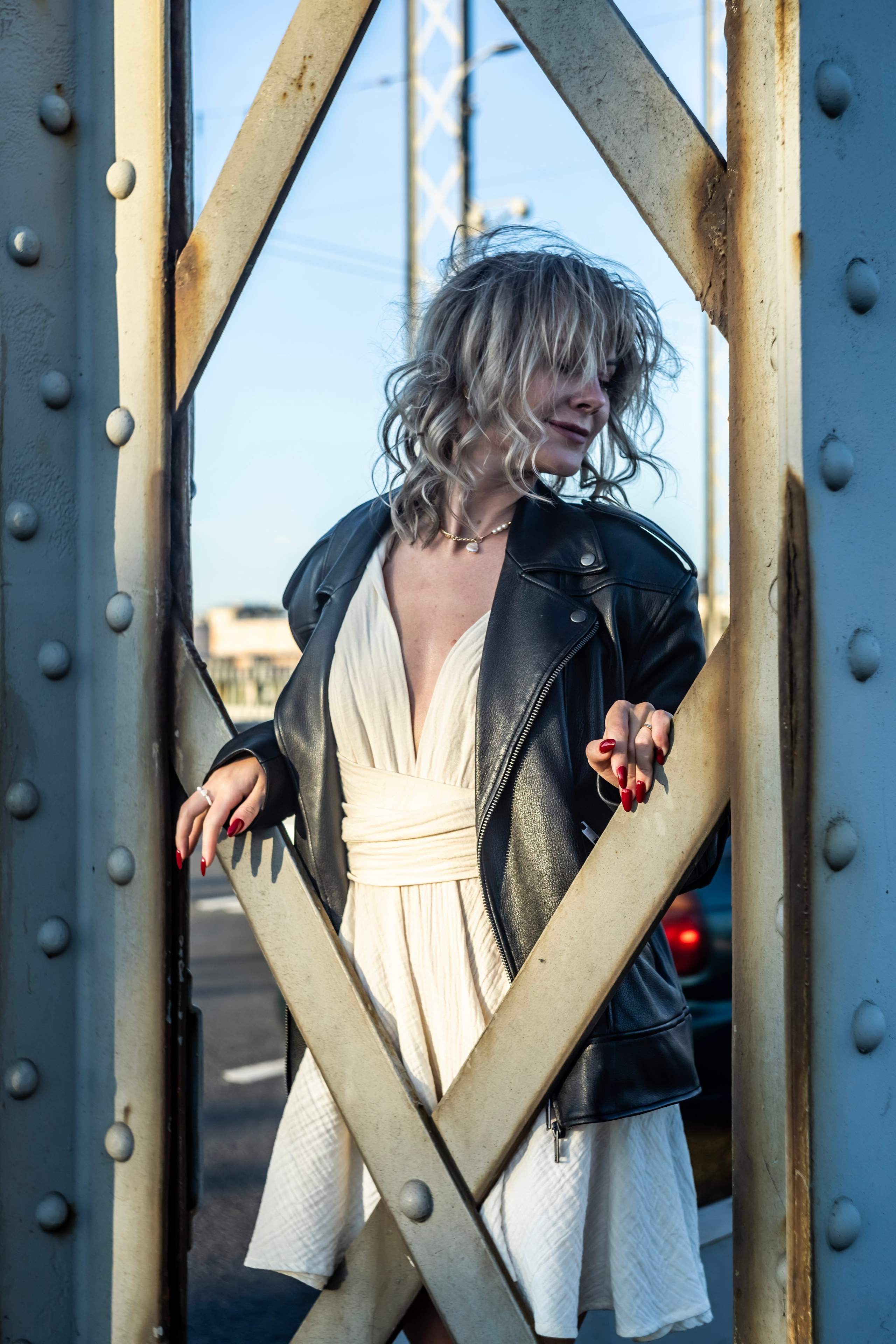 Невская ратуша и Большеохтинский мост (2025). Драчёва Елена портретный фотограф Санкт-Петербург