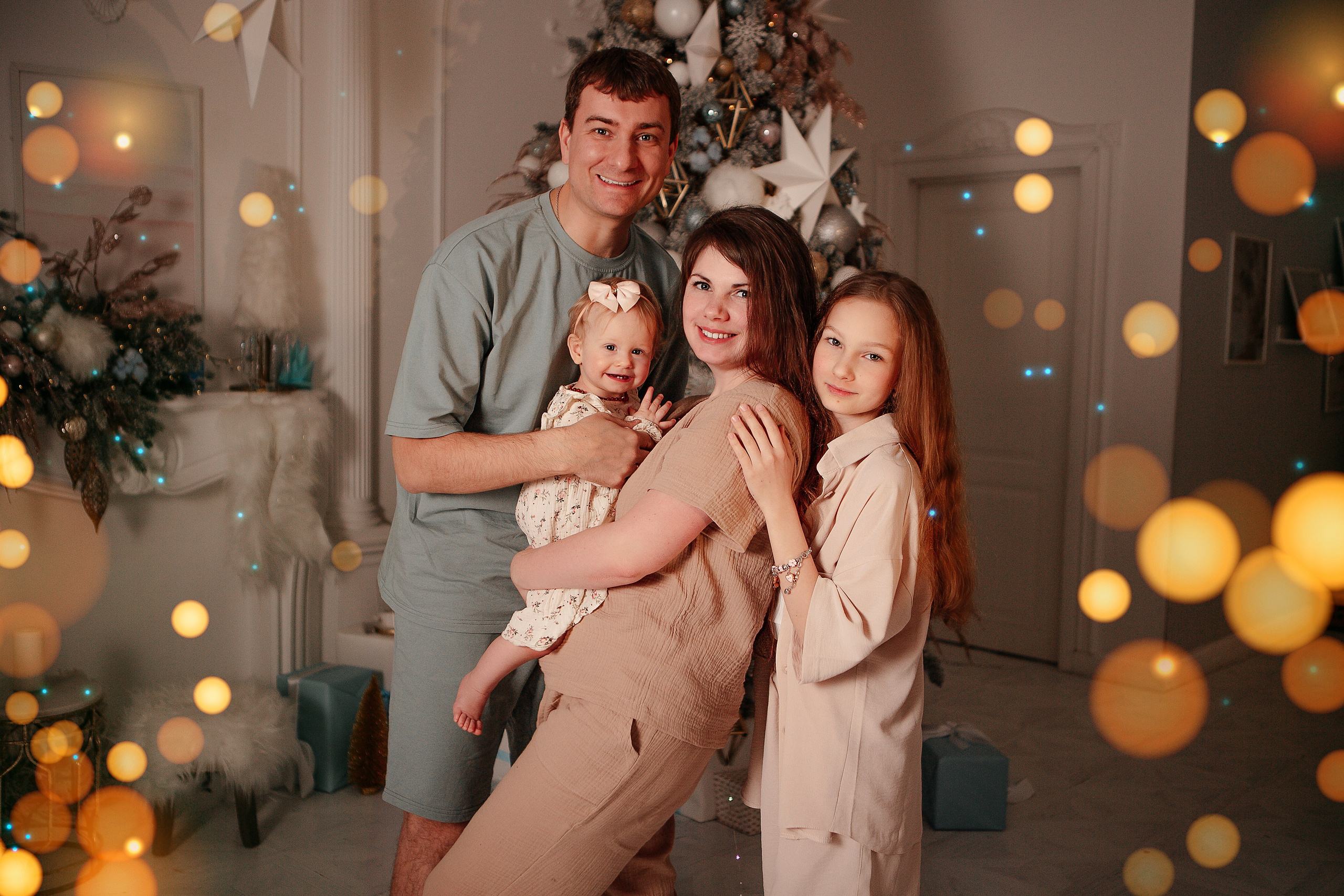 Ольга с семьей. Семейный и детский фотограф в Москве Александра Мак