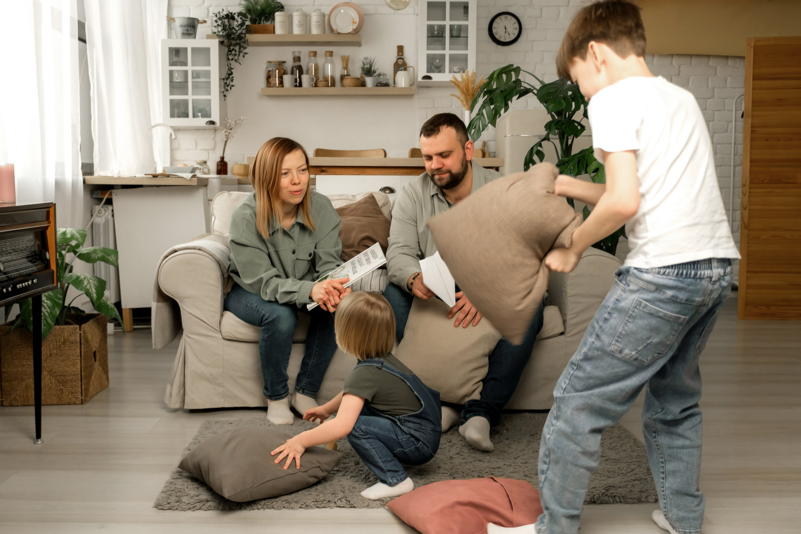 Домашняя съемка семьи Ольги