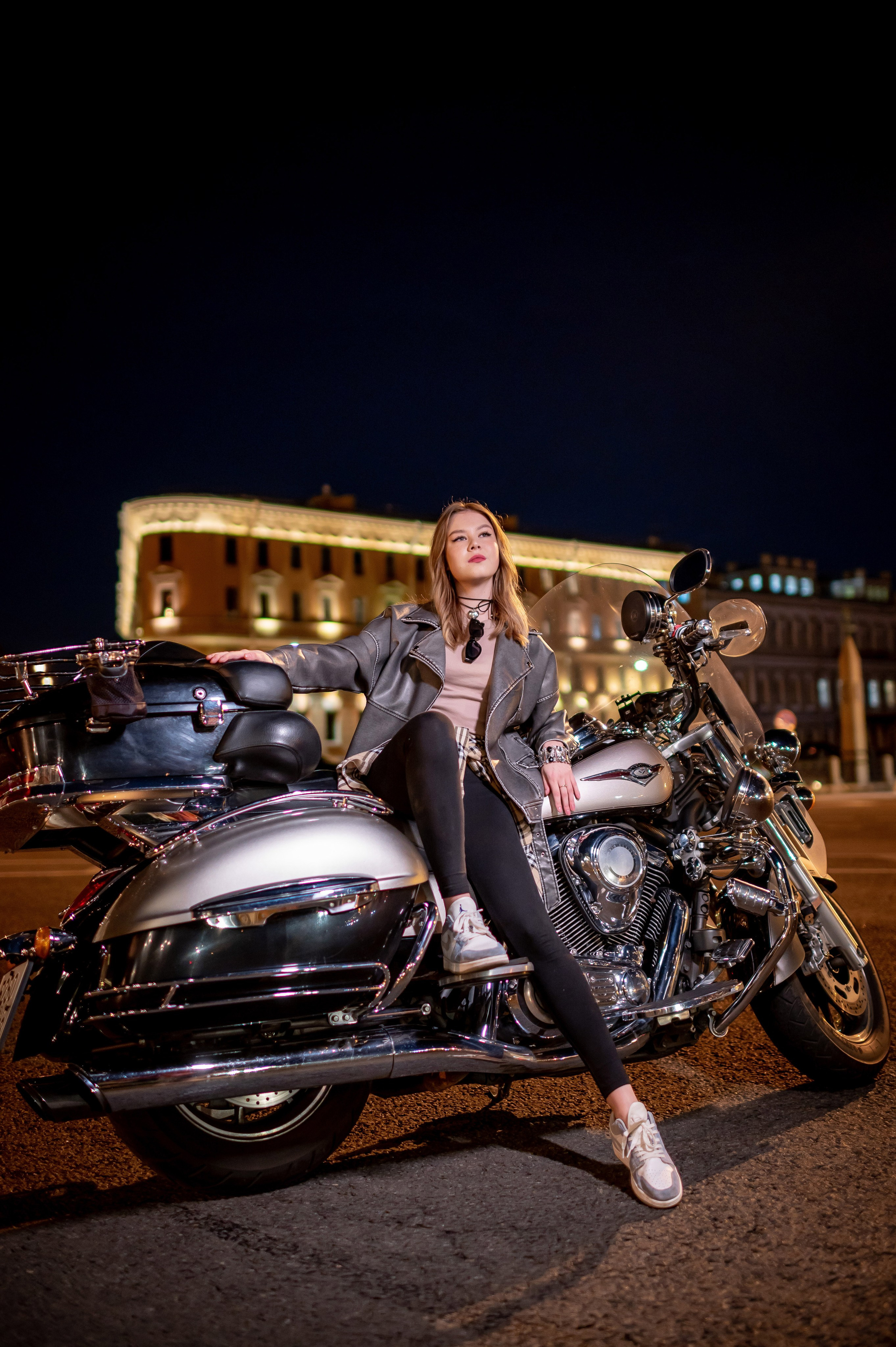 Фотосессия с мотоциклом. Портретный, семейный и свадебный фотограф в Санкт-Петербурге и в Пушкине Ширяев Денис