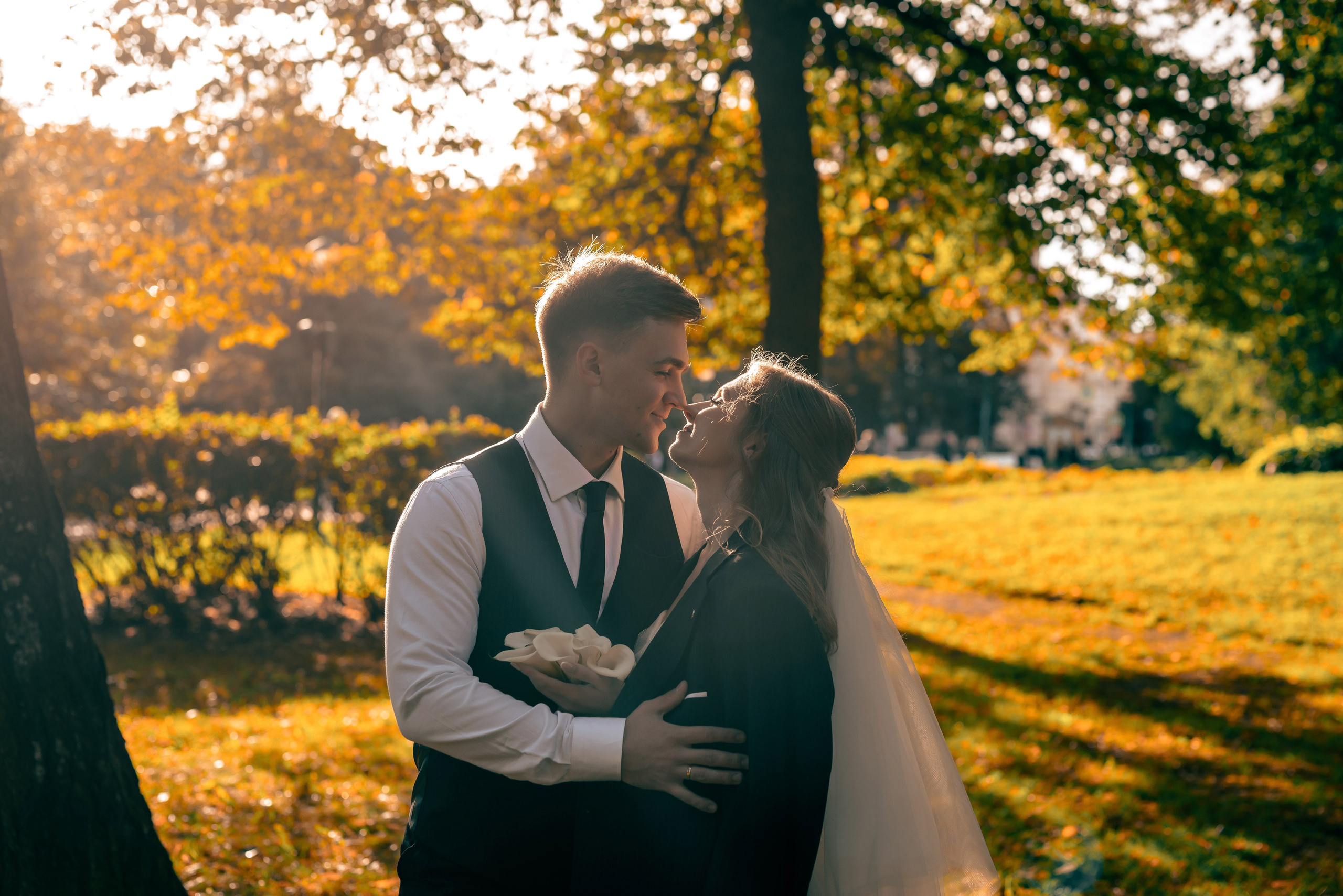 Анастасия и Михаил (Второй Дворец Бракосочетания на Фурштатской улице 52, фотосессия в Таврическом парке). Портретный, семейный и свадебный фотограф в Санкт-Петербурге и в Пушкине Ширяев Денис