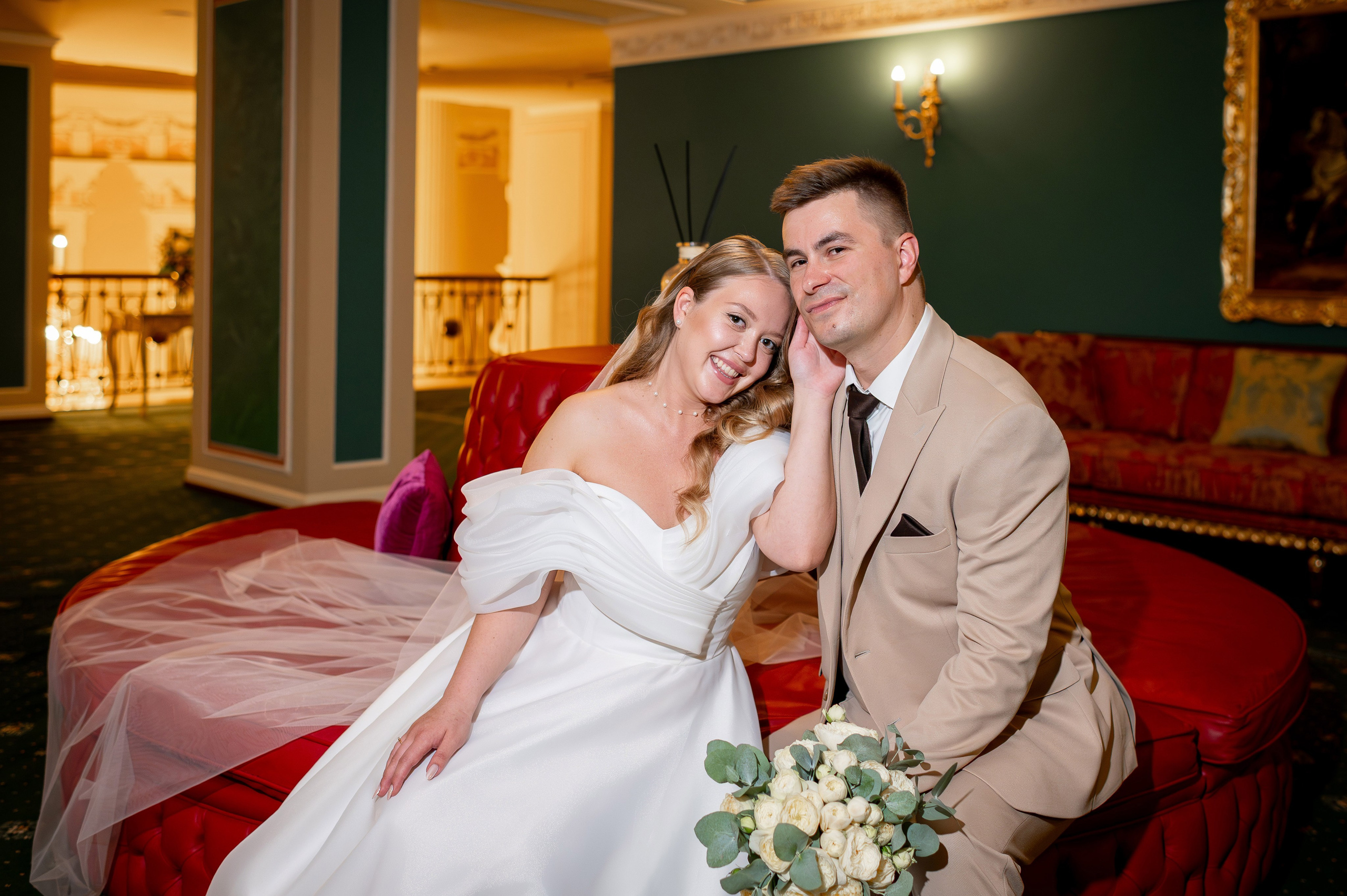 Надежда и Леонид (отель Талион Империал, Дворец Елисеевых). Портретный, семейный и свадебный фотограф в Санкт-Петербурге и в Пушкине Ширяев Денис