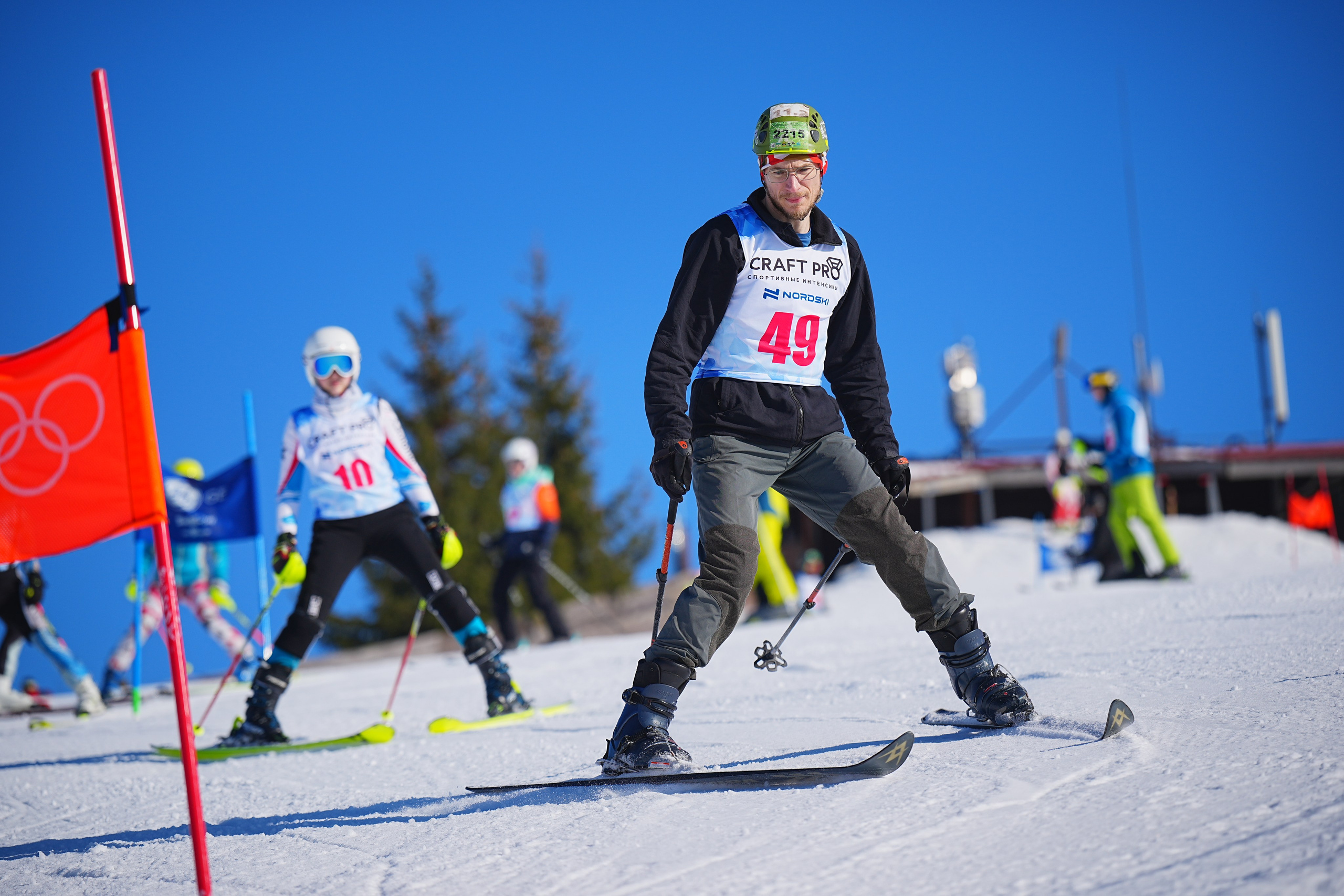 Шуколово. Открытое Первенство МФТИ по горным лыжам. GS, Telemark, 2024. Фотограф Студитский Евгений