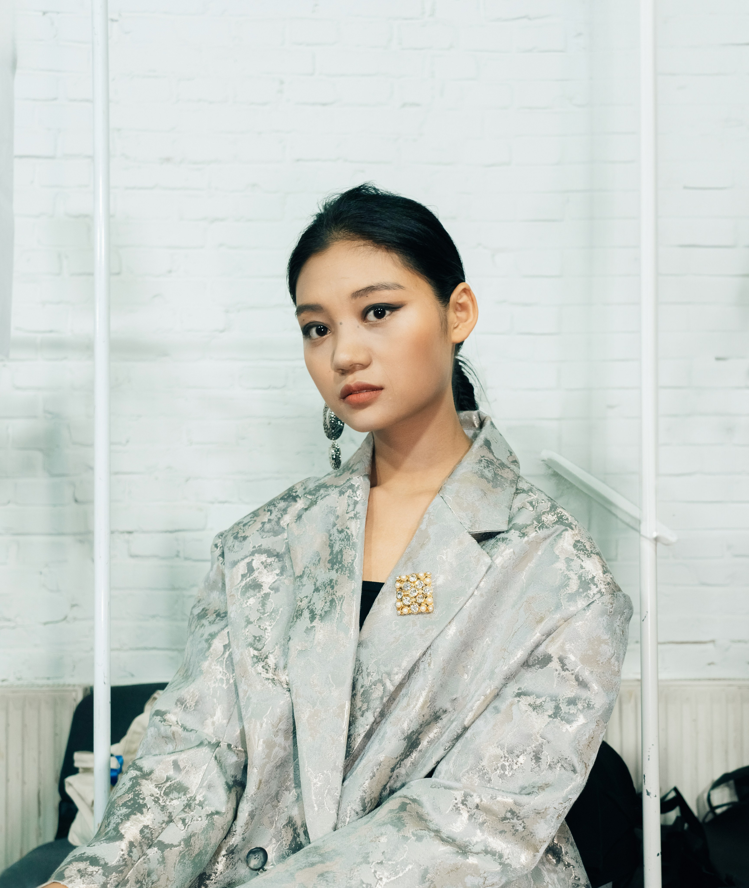 Backstage at Beijing Fashion