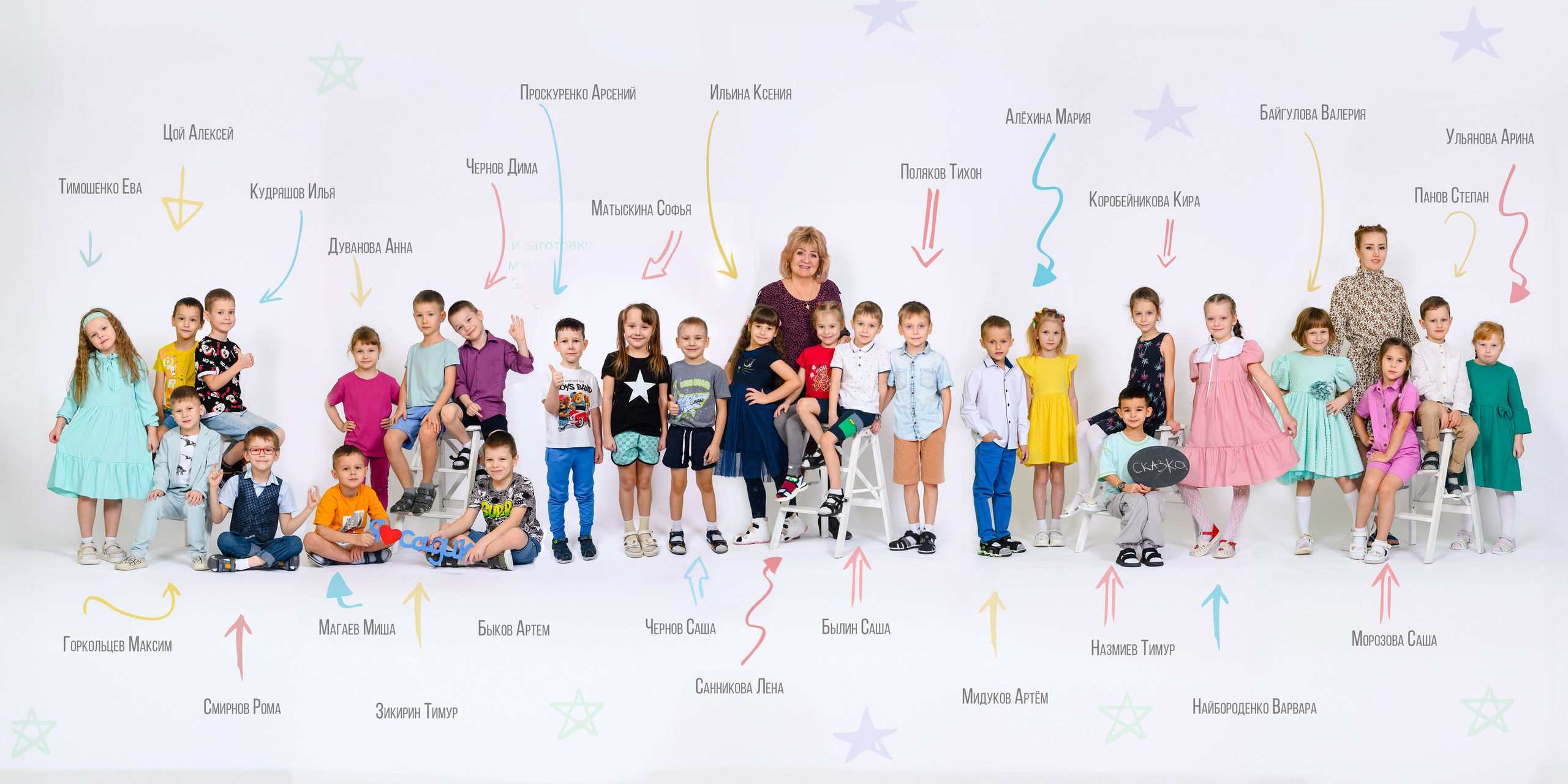 Выпускной альбом для детского сада «Минимализм». Студия выпускных альбомов Ольги Галкиной. Томск