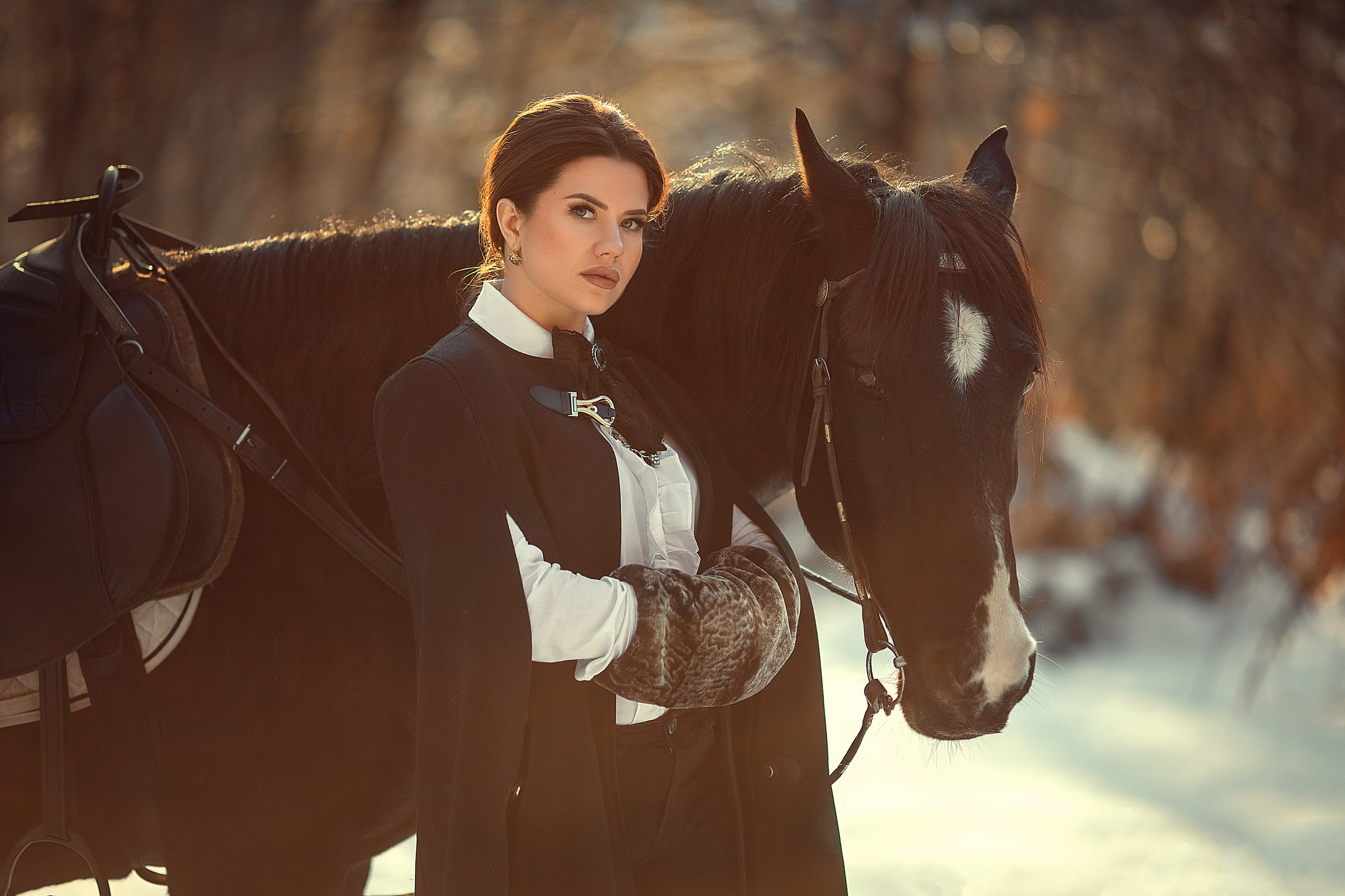 Портрет с лошадьми. Photograpther Gracheva Sveta