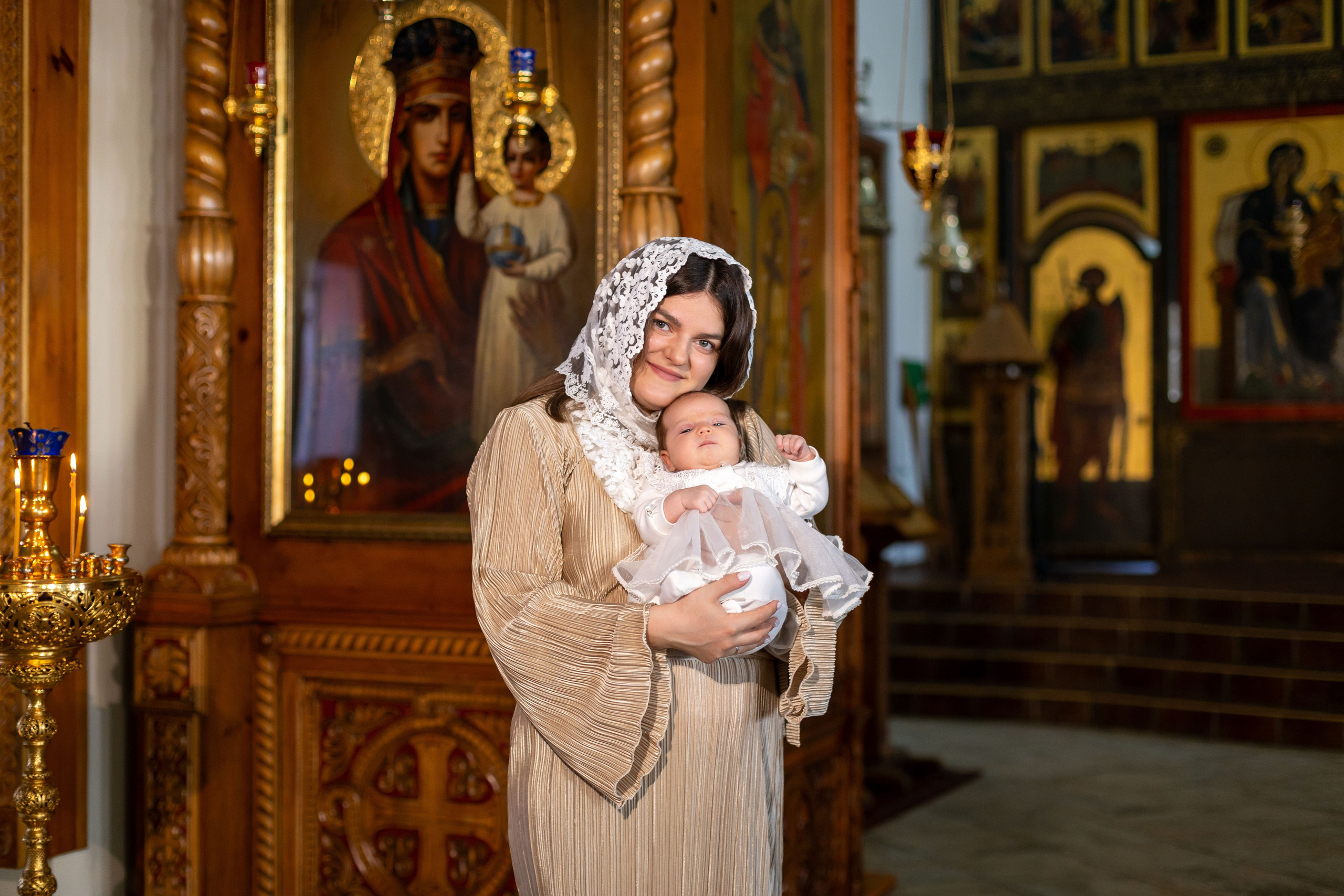 Крещение Милании. Семейный и детский фотограф Анна Петракова