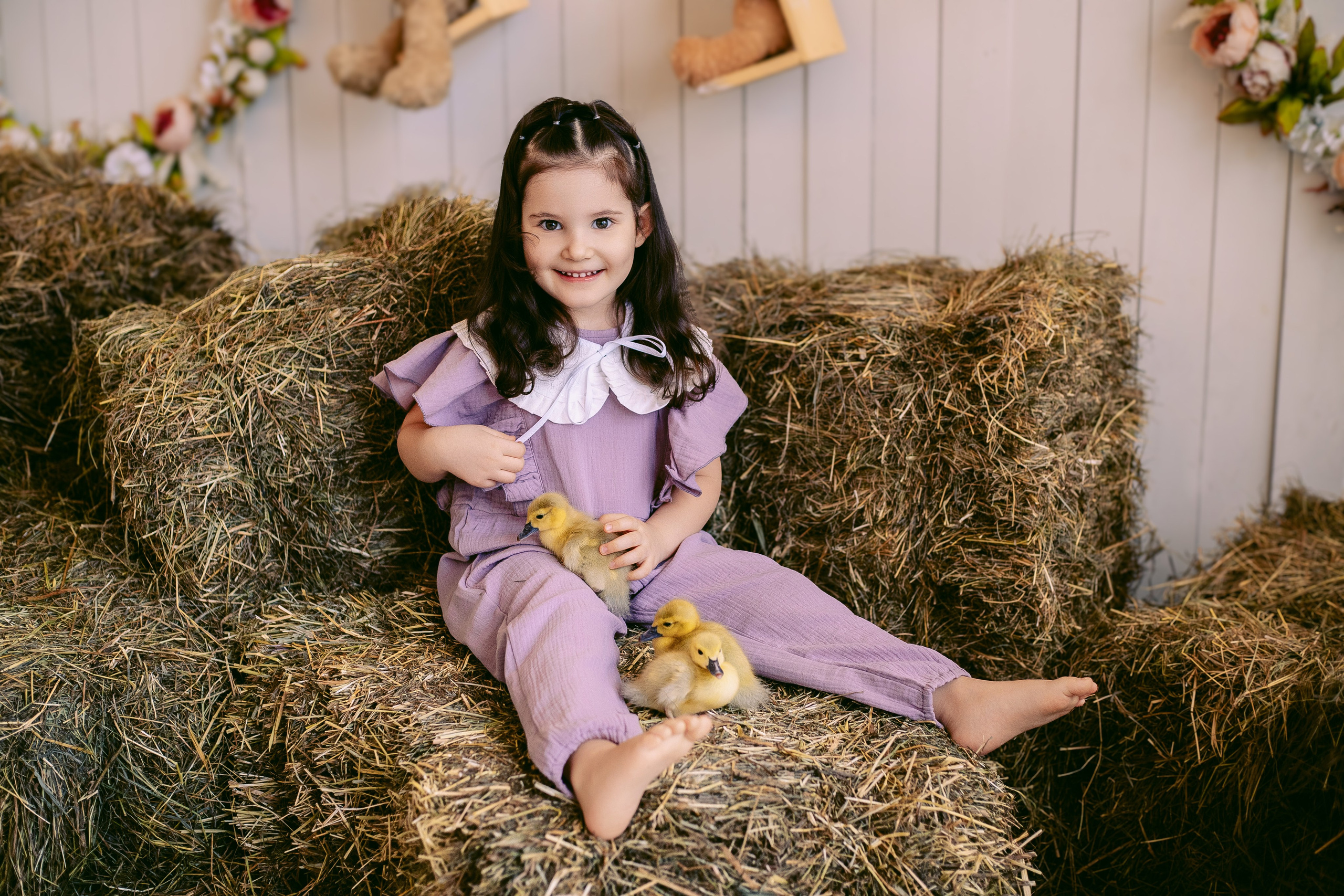 Пасхальная Фотосессия для Дарьи с утятами и кроликом. Фотограф в Санкт-Петербурге, Анна Скворцова