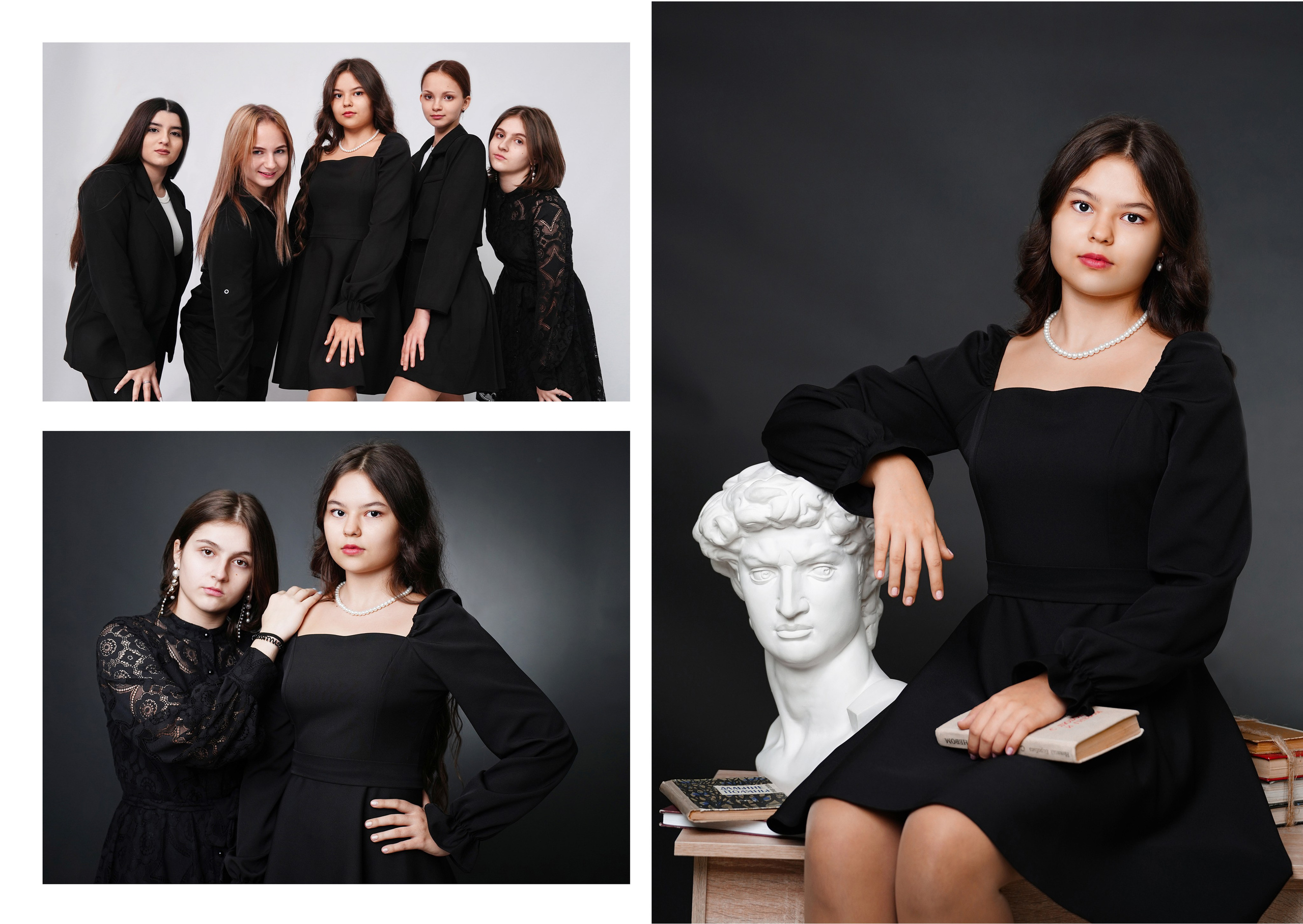 Черно-белый стиль. MEMENTO.Выпускные альбомы, школьные, юбилейные и другие книги. Ростов-на-Дону