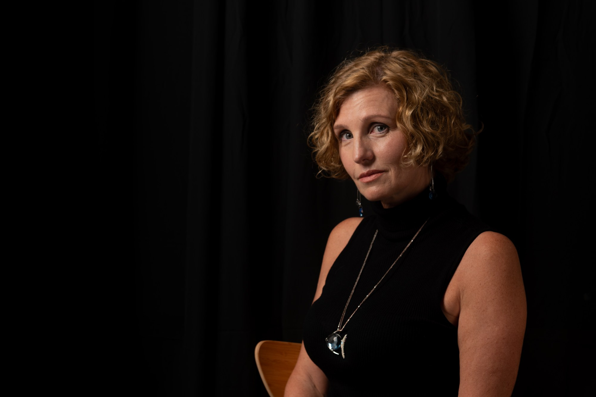 dramatic portrait noir style female woman girl person studio low key Rehovot Israel