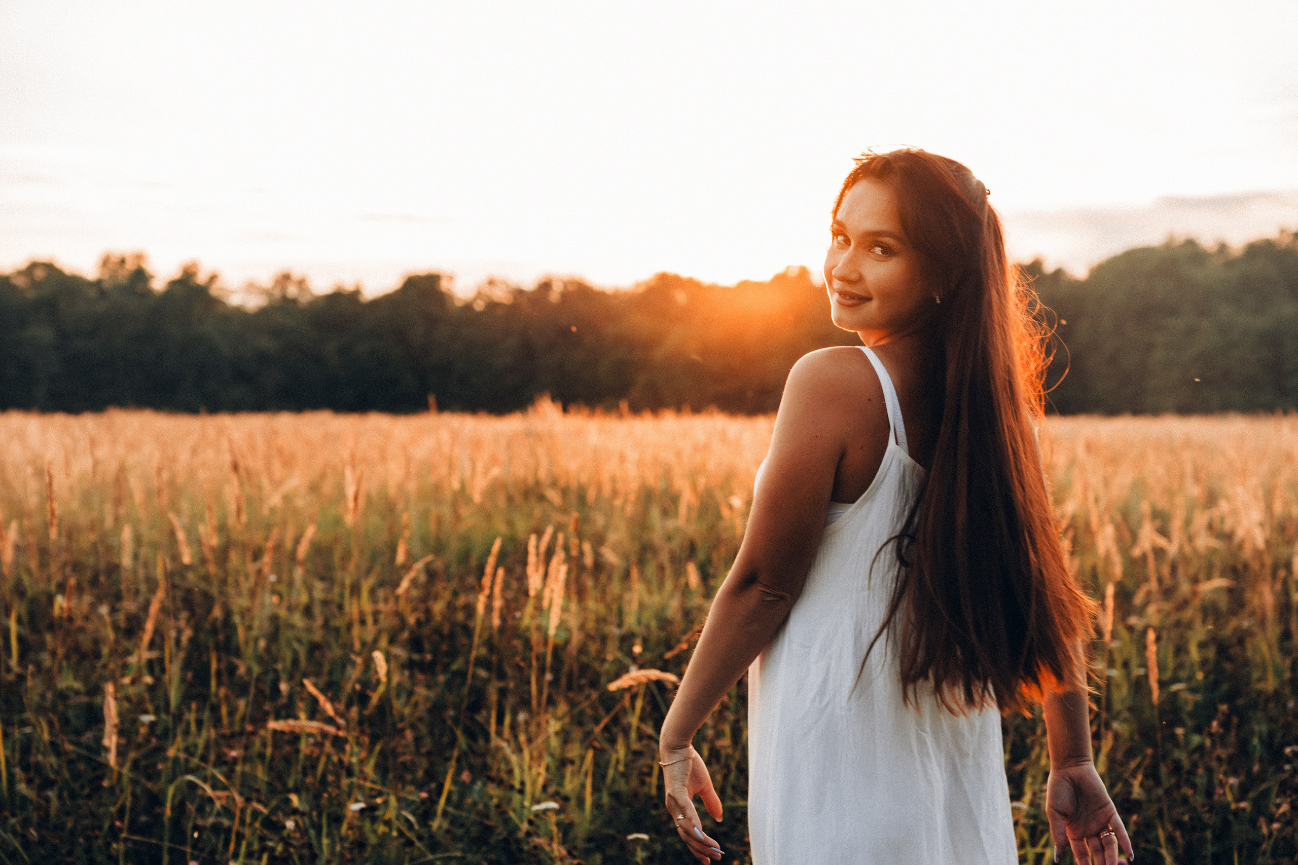 Семейная съемка на закате