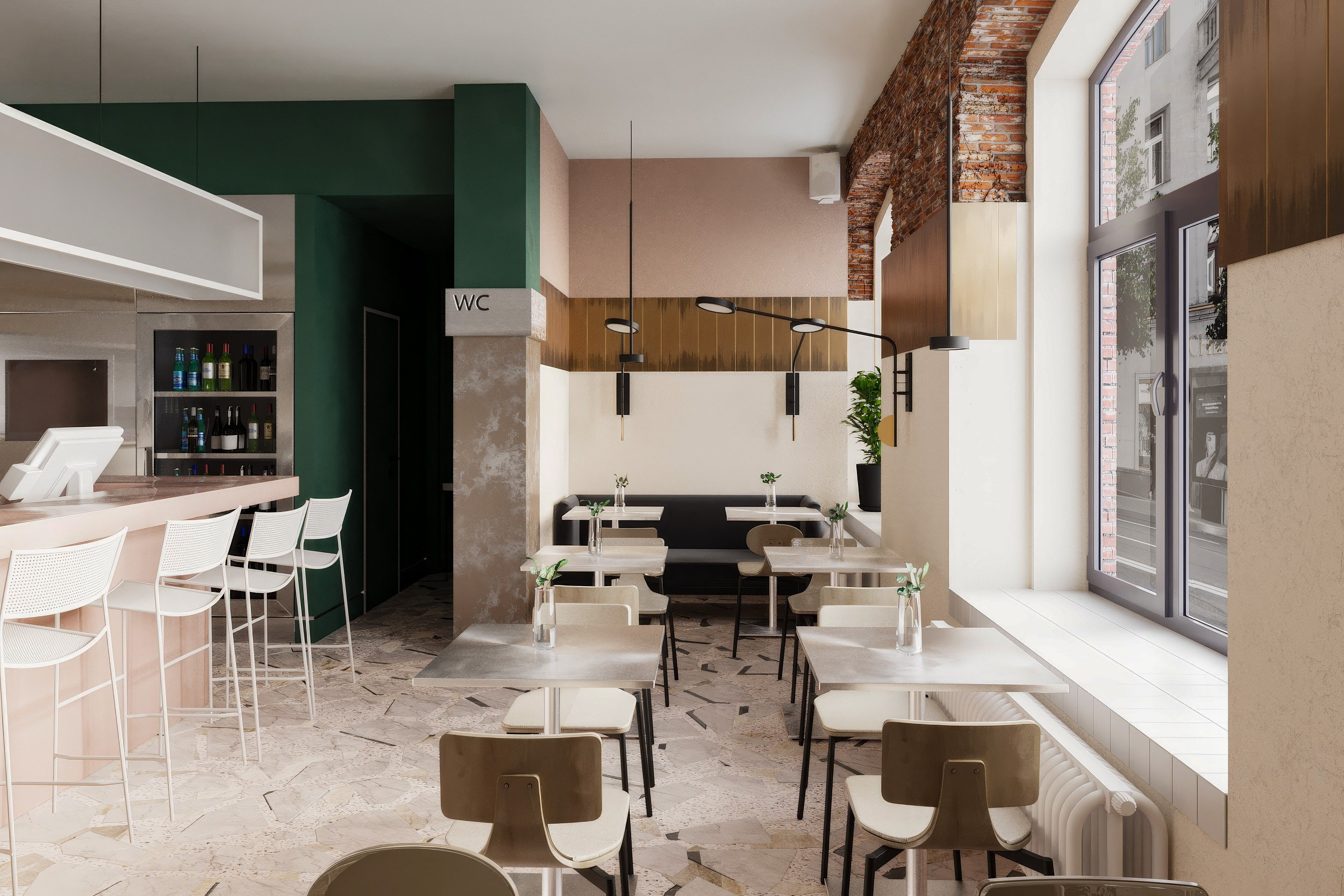 Необычный ресторан в Санкт-Петербурге. 3D-визуализатор Александр Зиновьев